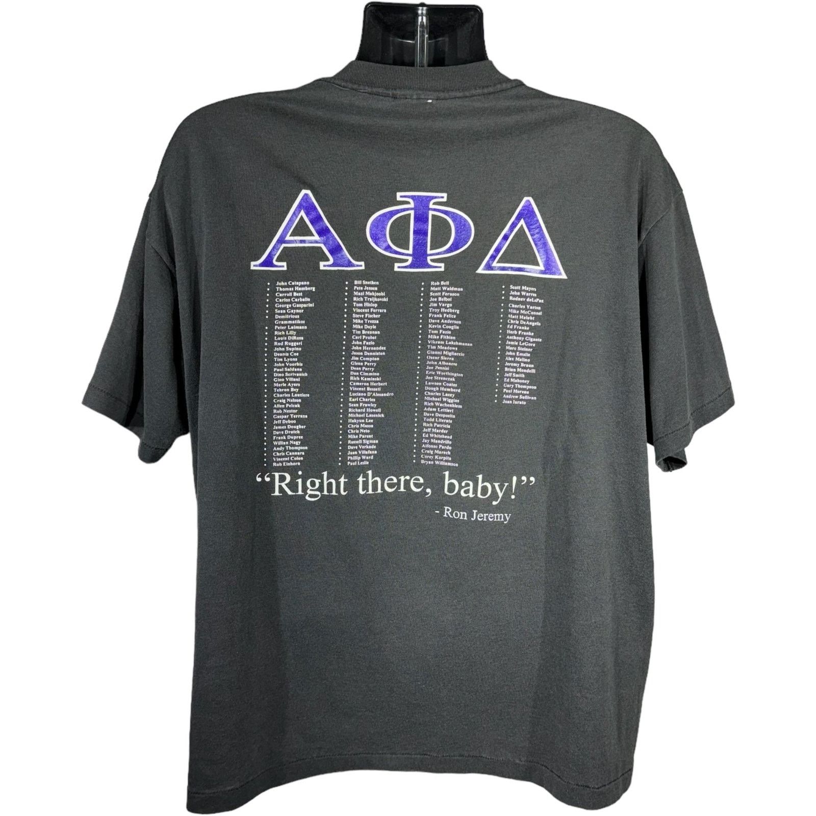 Vintage Vintage Alpha Phi Delta Sorority Ron Jeremy Tee Size US XL / EU 56 / 4 - 1 Thumbnail