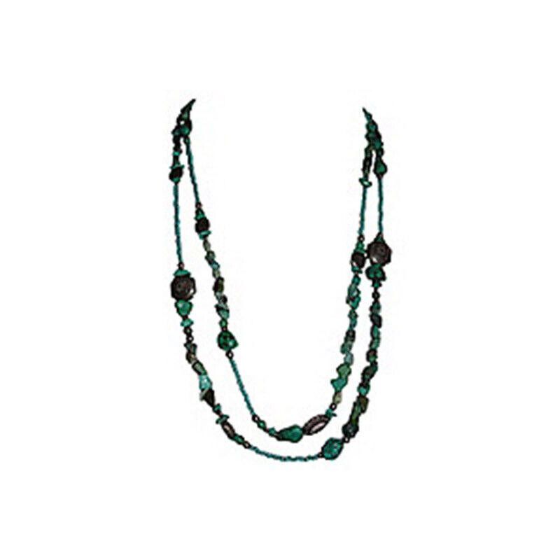 Designer Turquoise Nugget Bead Necklace Size ONE SIZE - 1 Thumbnail