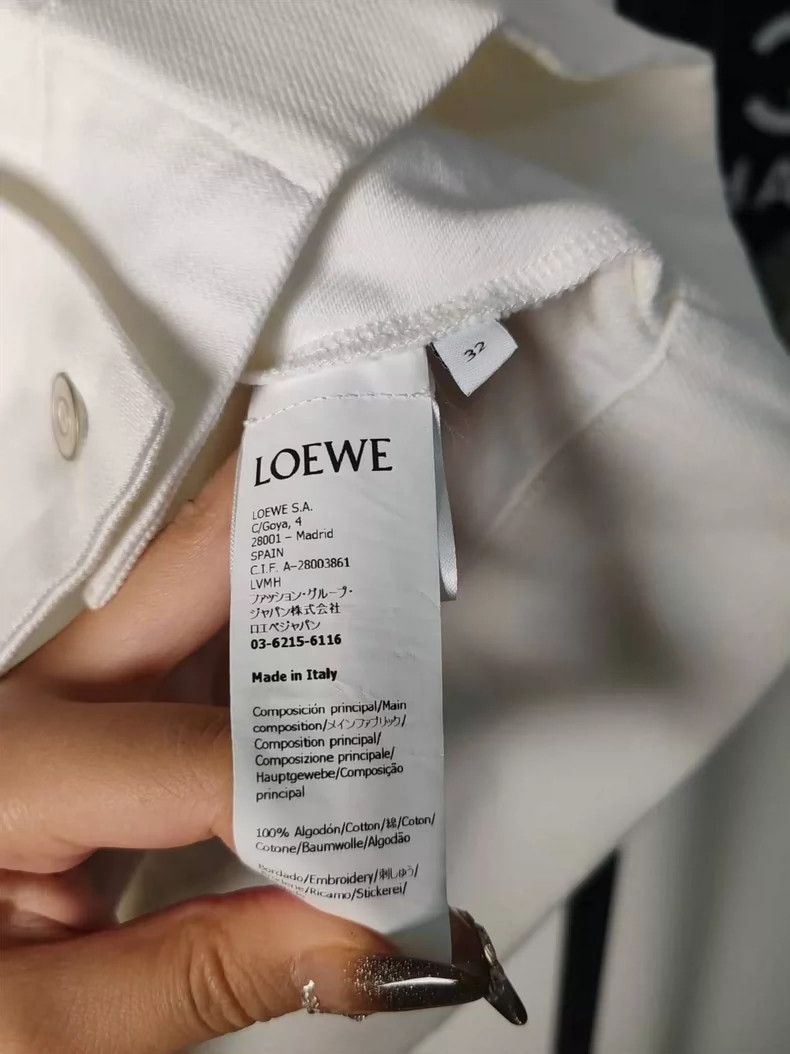 Loewe LOEWE size32 Pocket Logo denim short sleeves Size XXS / US 00 / IT 34 - 3 Thumbnail