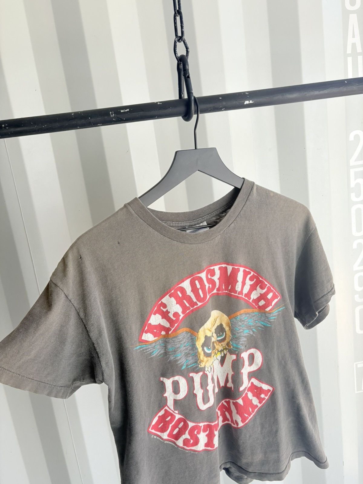 Band Tees Thrashed Aerosmith Faded Shirt Distressed Grunge Band Size US M / EU 48-50 / 2 - 2 Thumbnail
