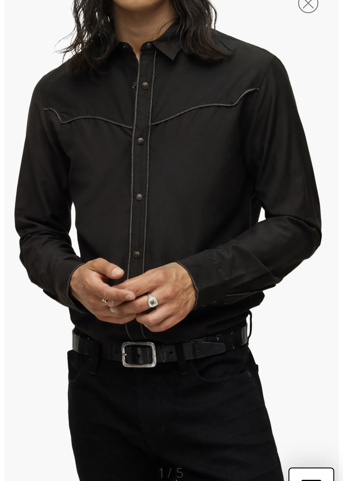 John Varvatos Francis Shirt. Medium Size US M / EU 48-50 / 2 - 2 Thumbnail