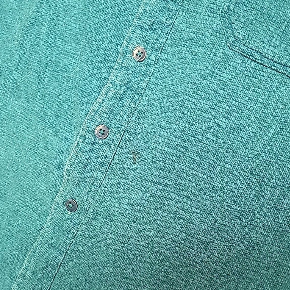 Vintage VINTAGE L.L.Bean Shirt Men M Teal Textured Cotton Short Sleeve 90s Heritage Vintage Size US M / EU 48-50 / 2 - 3 Thumbnail