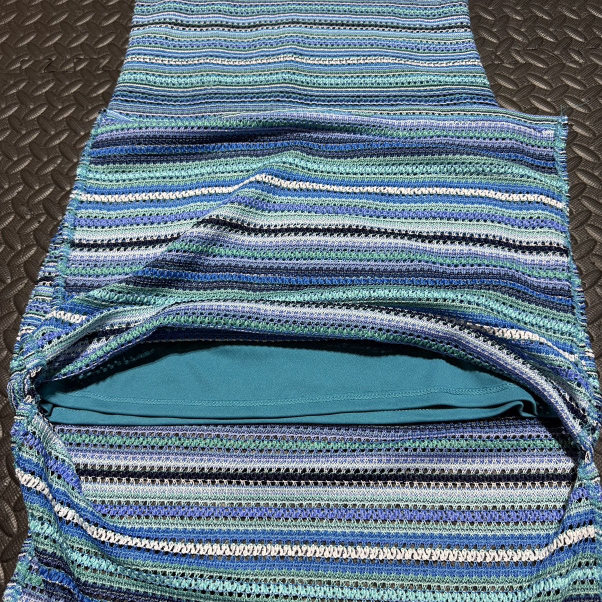 Other No Boundaries Midi Dress Striped Knit Tank Blue Womens Large Size L / US 10 / IT 46 - 7 Thumbnail