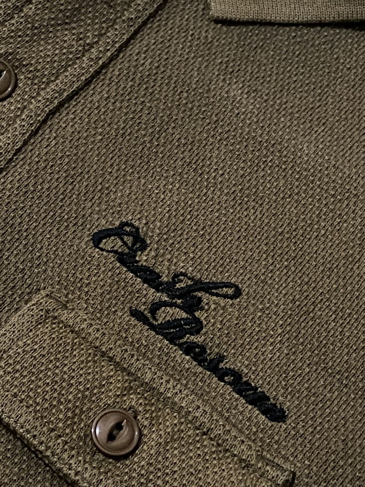 Japanese Brand RESCUE SQUAD JAPAN EMBEROIDERY BUTTON UP POLOS Size US M / EU 48-50 / 2 - 13 Thumbnail
