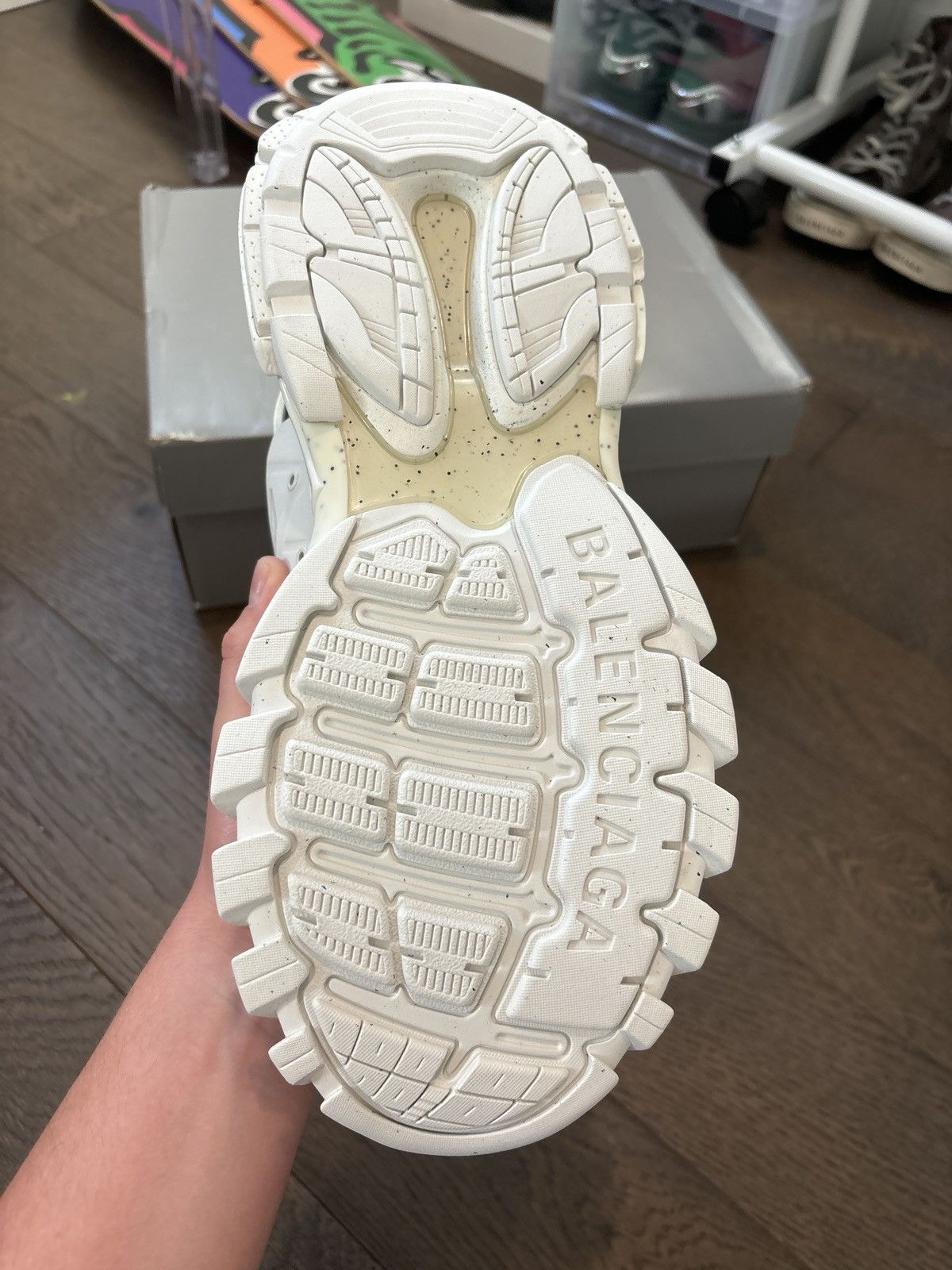 Balenciaga × Designer Balenciaga Track Sneaker White Size 45/12 Size US 12 / EU 45 - 6 Thumbnail