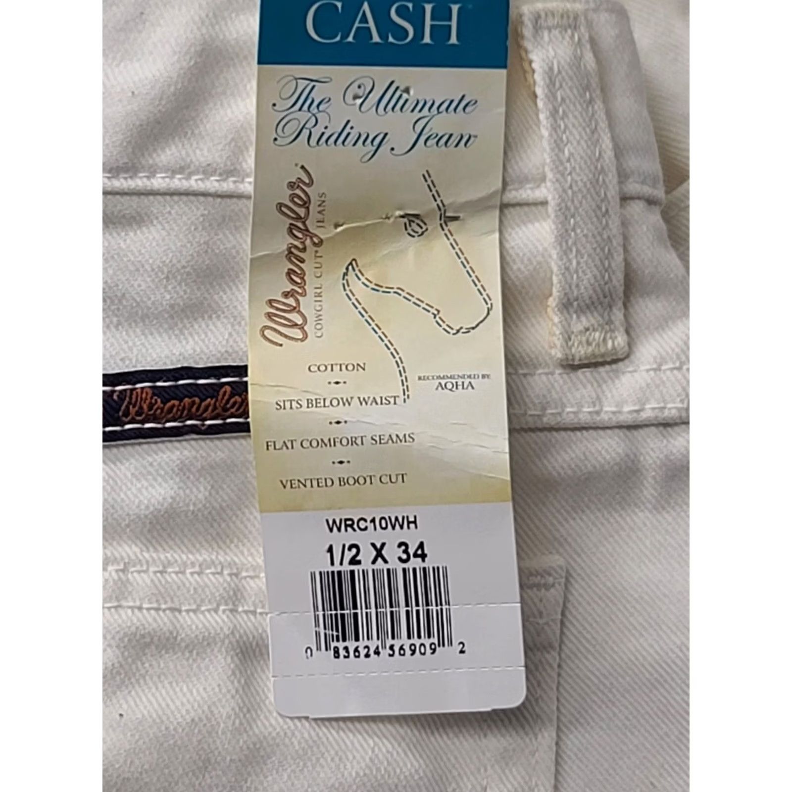Wrangler Wrangler Jeans Womens Regular Bootcut Mid Rise 1/2 Zip Button Denim Blue 34 In Inseam 2 5-Pocket Riding Cowgirl Cash Size 26" / US 2 / IT 38 - 2 Thumbnail