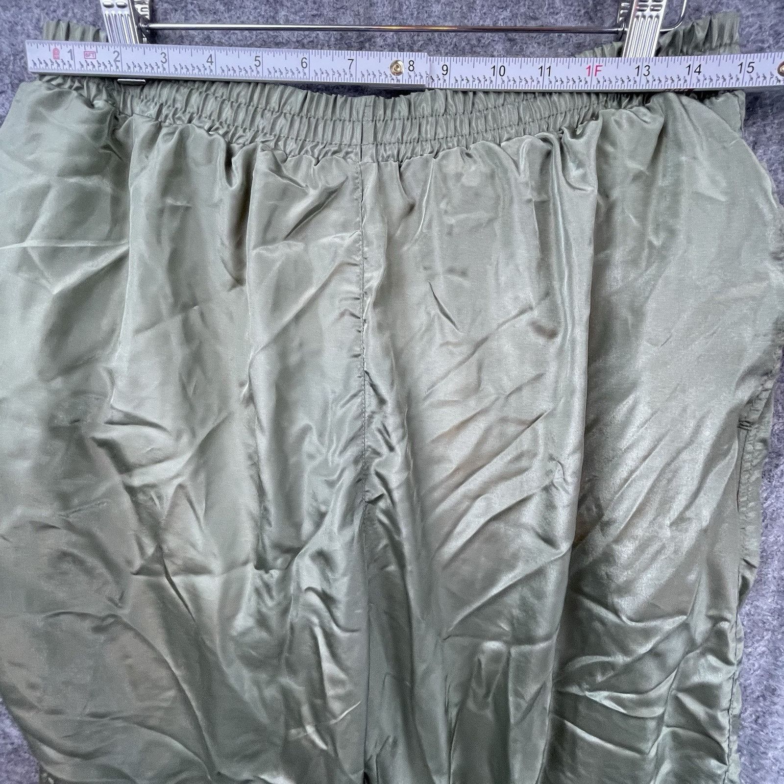 Basic Editions Basic Editions Track Suit Womens L Satin Windbreaker Grandma Size L / US 10 / IT 46 - 6 Thumbnail