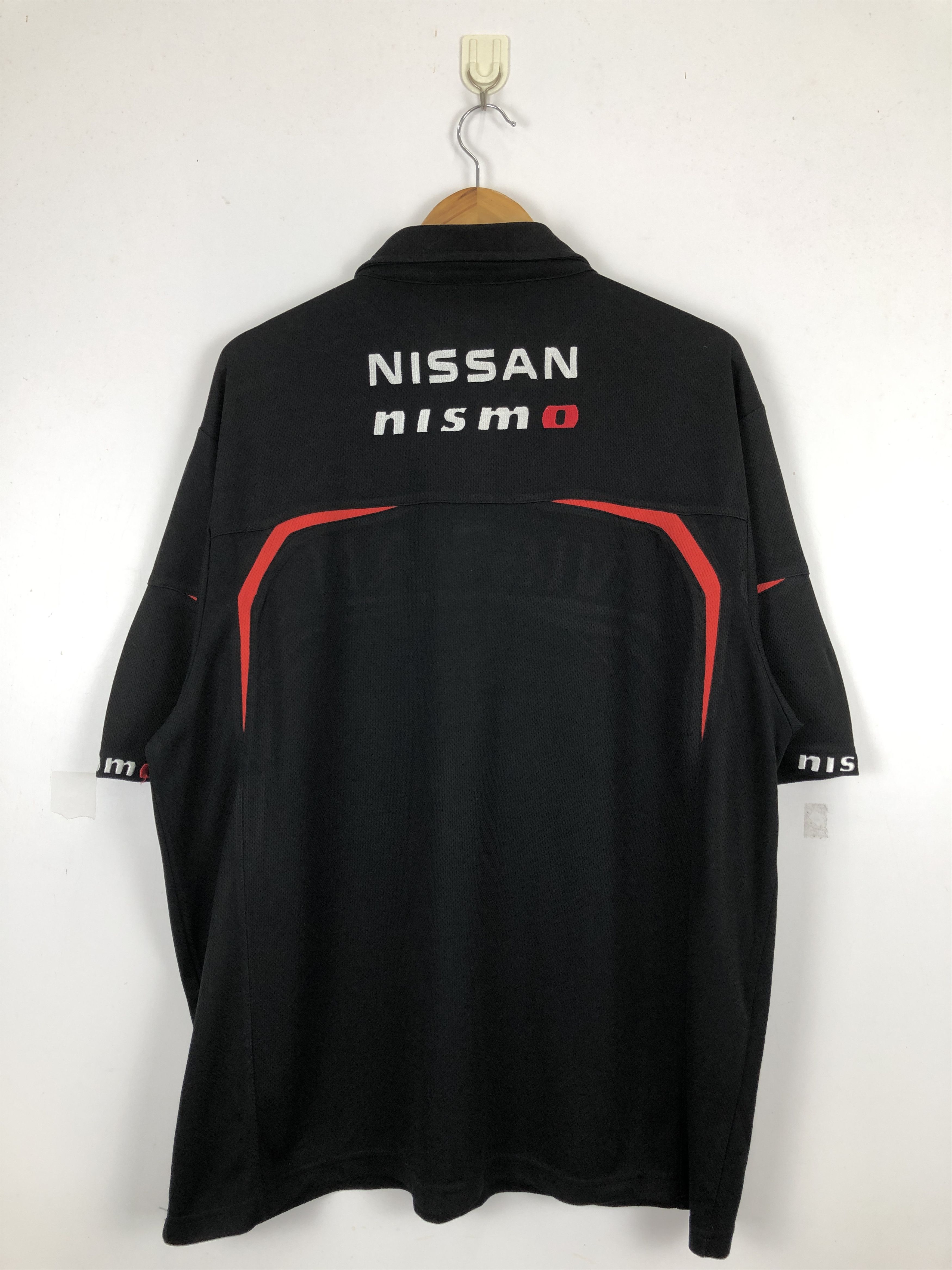 image of Racing x Vintage Nissan Nismo Official Merchandise Polo Shirt in Black, Men's (Size 2XL)