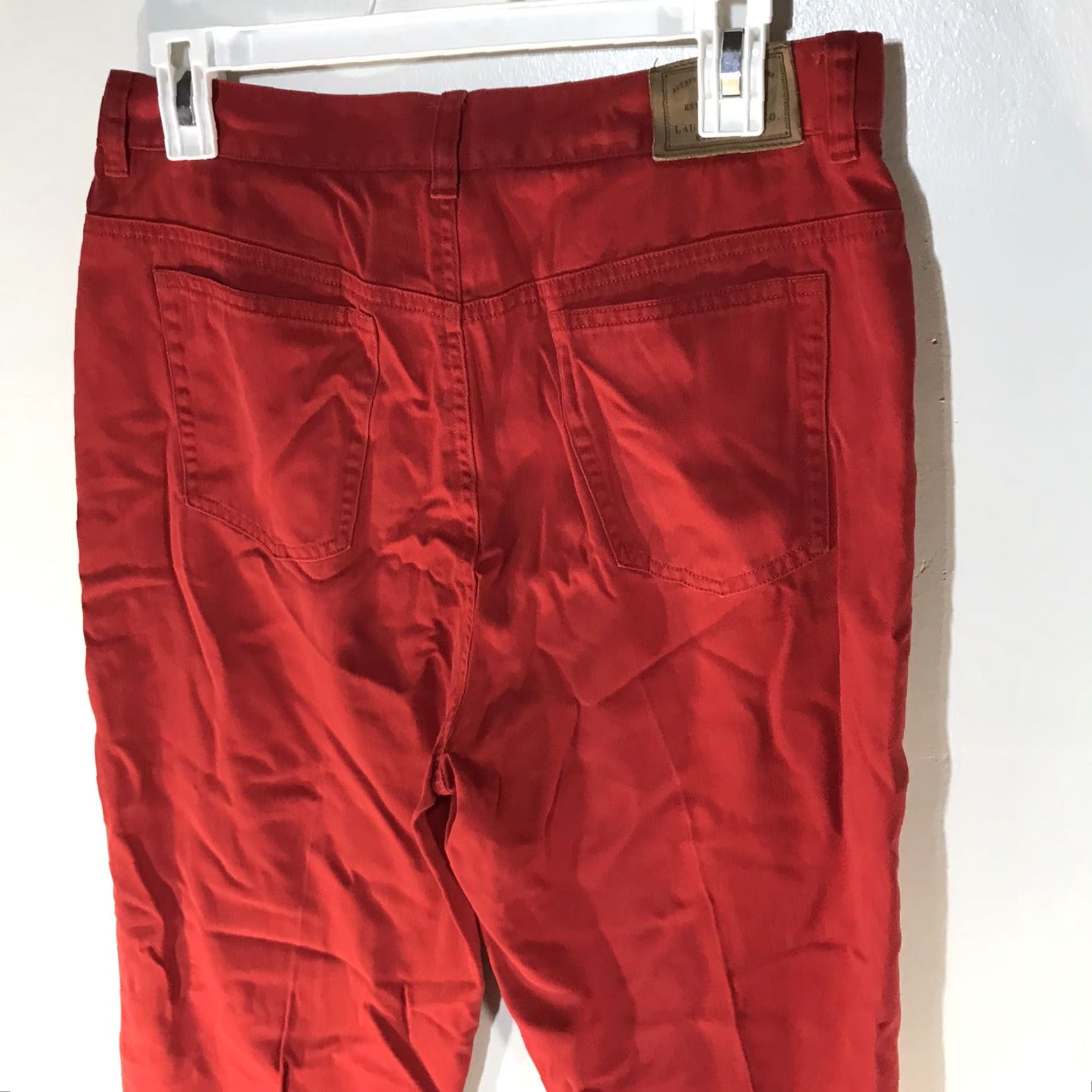 Ralph Lauren Lauren Ralph Lauren Red Cropped Pants Womens Size 8 Casual Workwear Size 30" / US 8 / IT 44 - 4 Thumbnail
