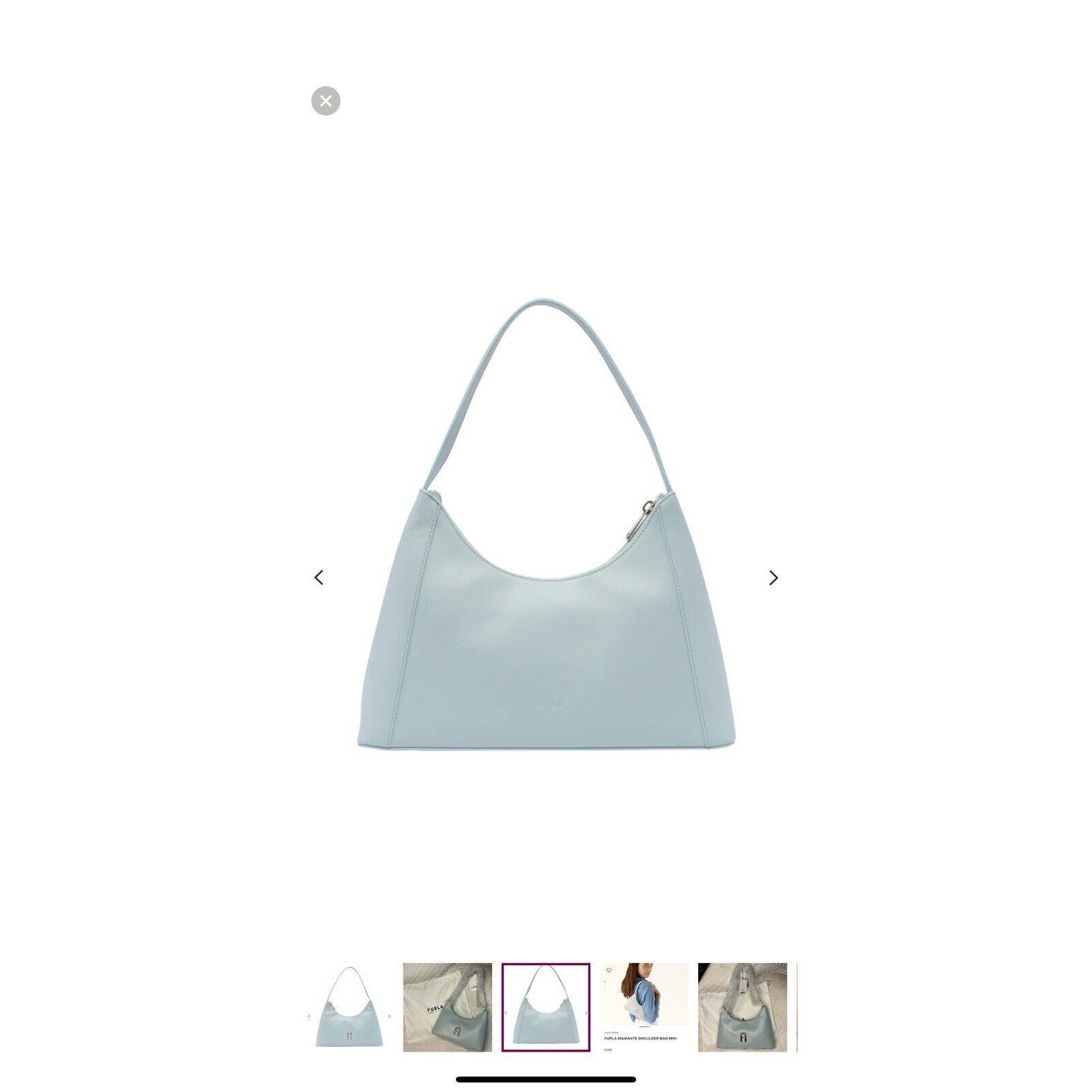 Furla Furla Handbag Diamonte Celestial Blue Purse Satchel Size ONE SIZE - 5 Thumbnail