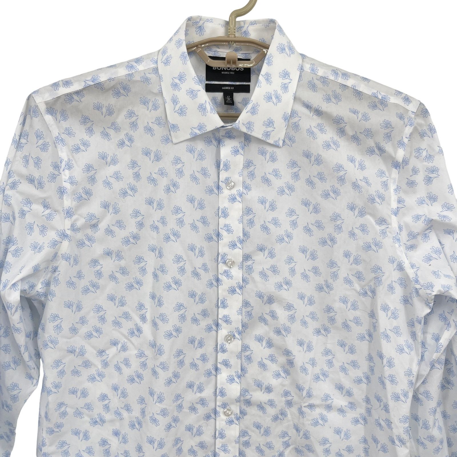 Bonobos Bonobos Button Down Shirt Tailored Fit Wrinkle Free 17/35 Size US L / EU 52-54 / 3 - 2 Thumbnail