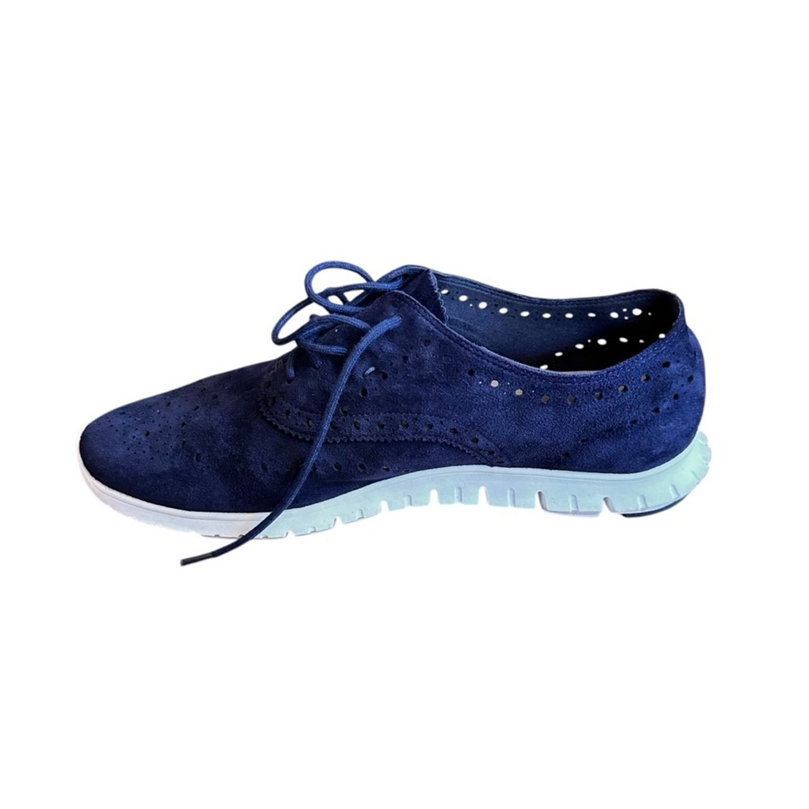 Cole Haan Cole Haan Zerogrand Wingtip Suede Oxford Sneakers Size US 10 / IT 40 - 8 Thumbnail