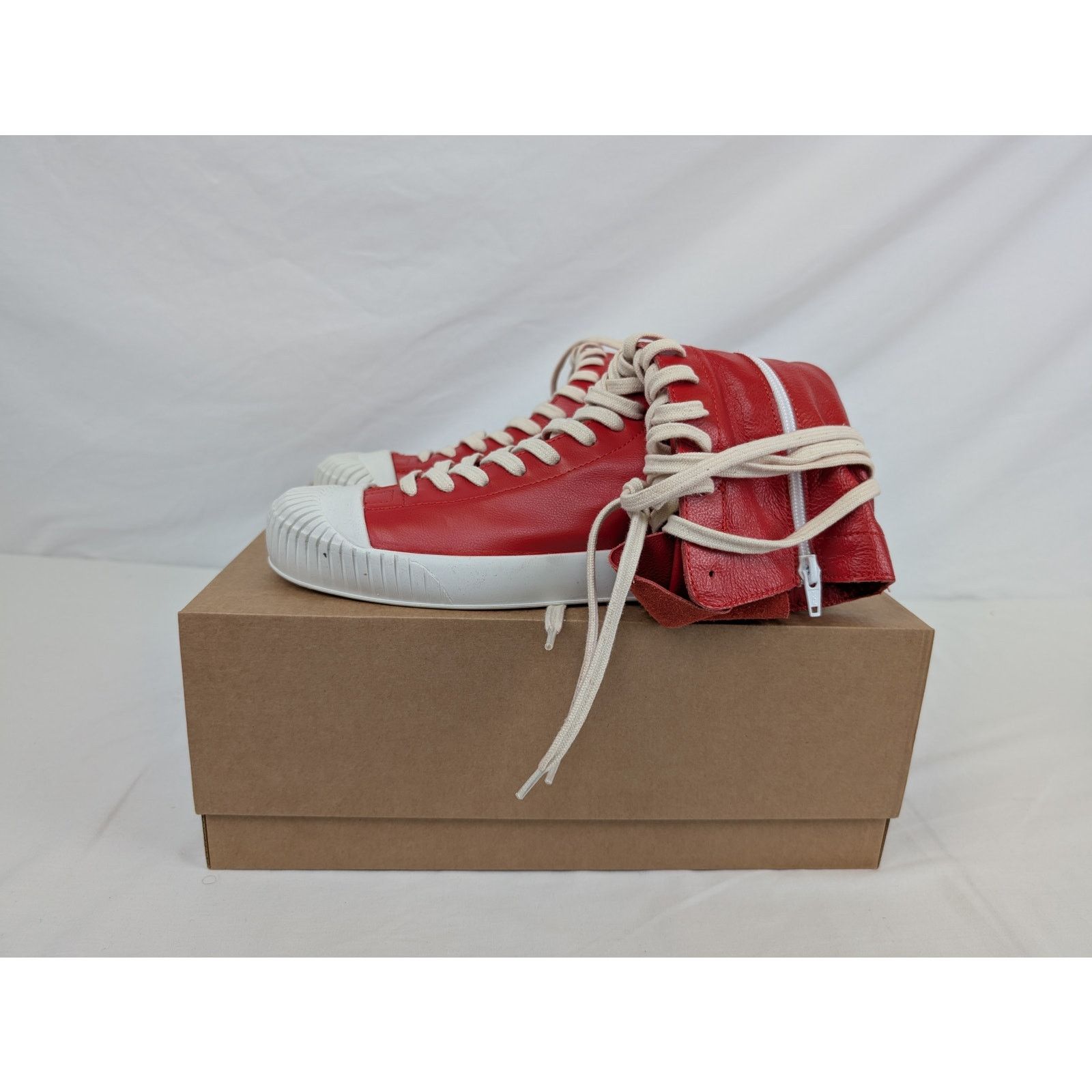 Vivienne Westwood o1rshd1 Lena Leather Boxing Boot in Red Size US 10 / EU 43 - 16 Thumbnail