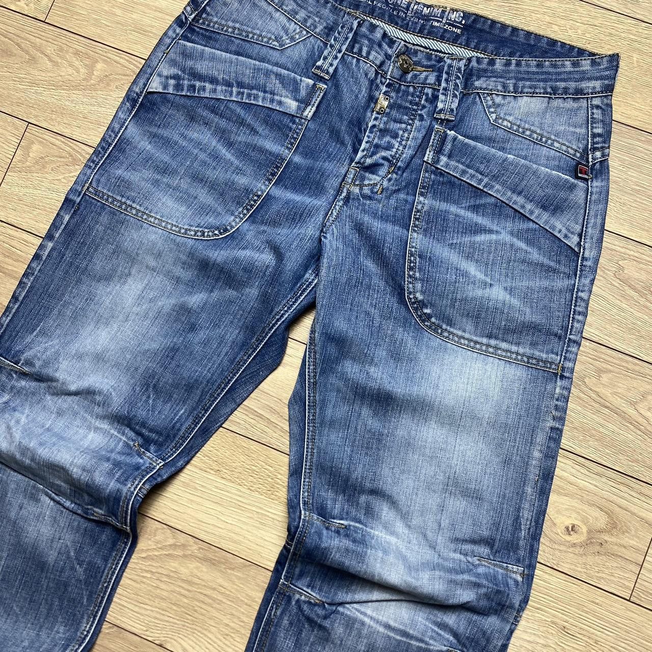 Japanese Brand 00s Timezone Baggy Jeans Blue 36" Size US 36 / EU 52 - 2 Thumbnail