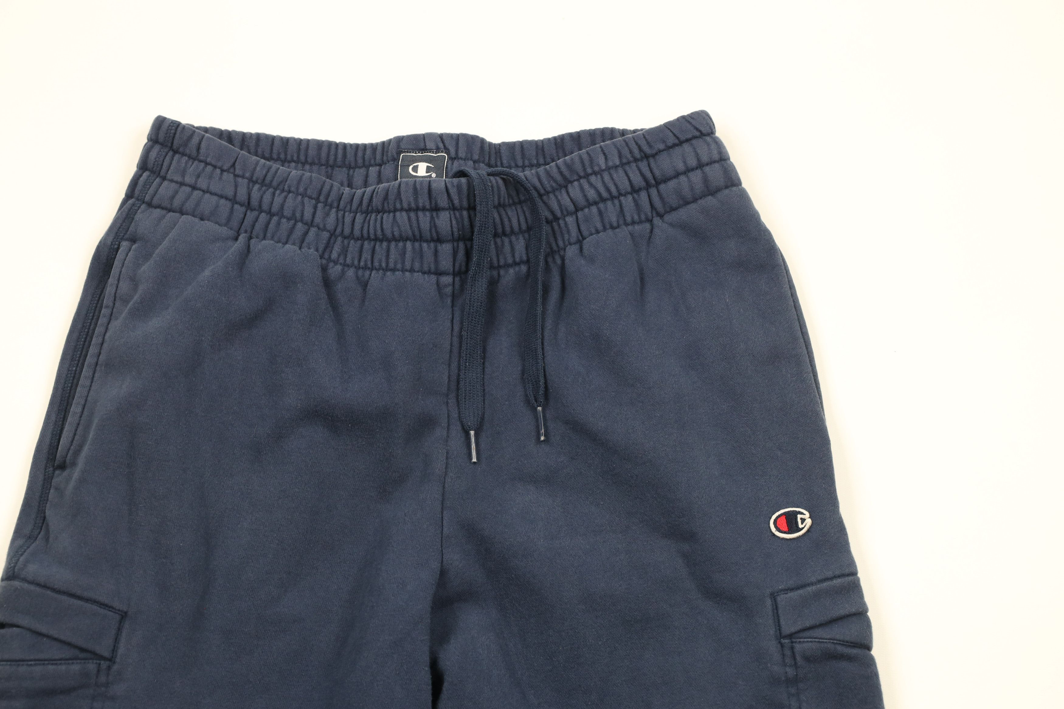 Champion × Vintage Vintage Champion Classic Logo Cargo Sweatpants Navy Blue Size US 34 / EU 50 - 2 Thumbnail