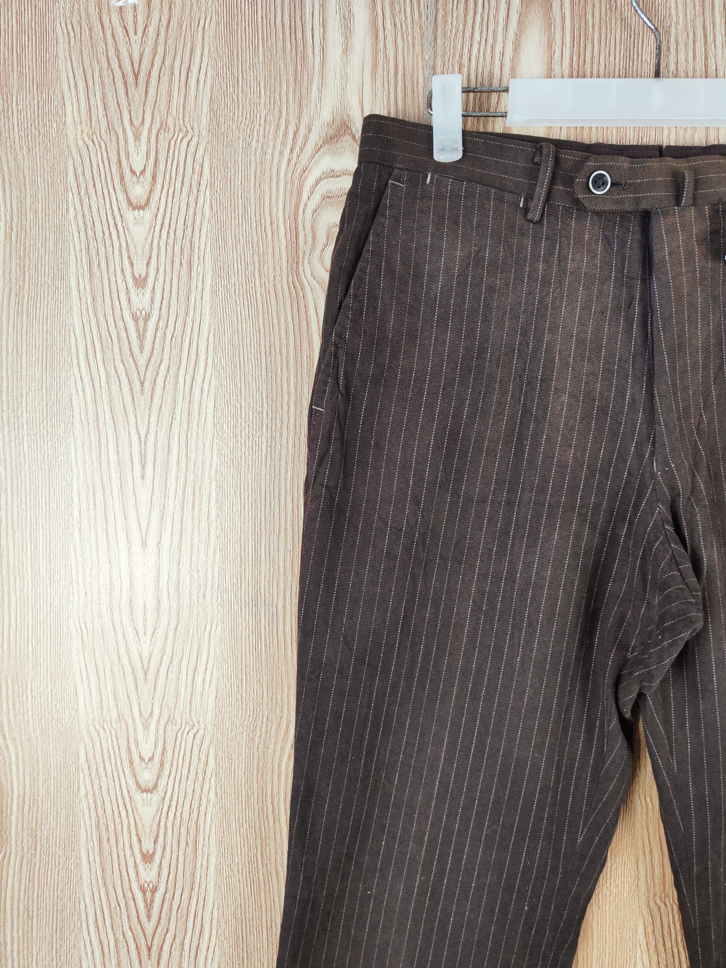 Japanese Brand × Vintage DL The Suit Company Dark Brown Casual Pants #S2798 Size US 32 / EU 48 - 3 Thumbnail
