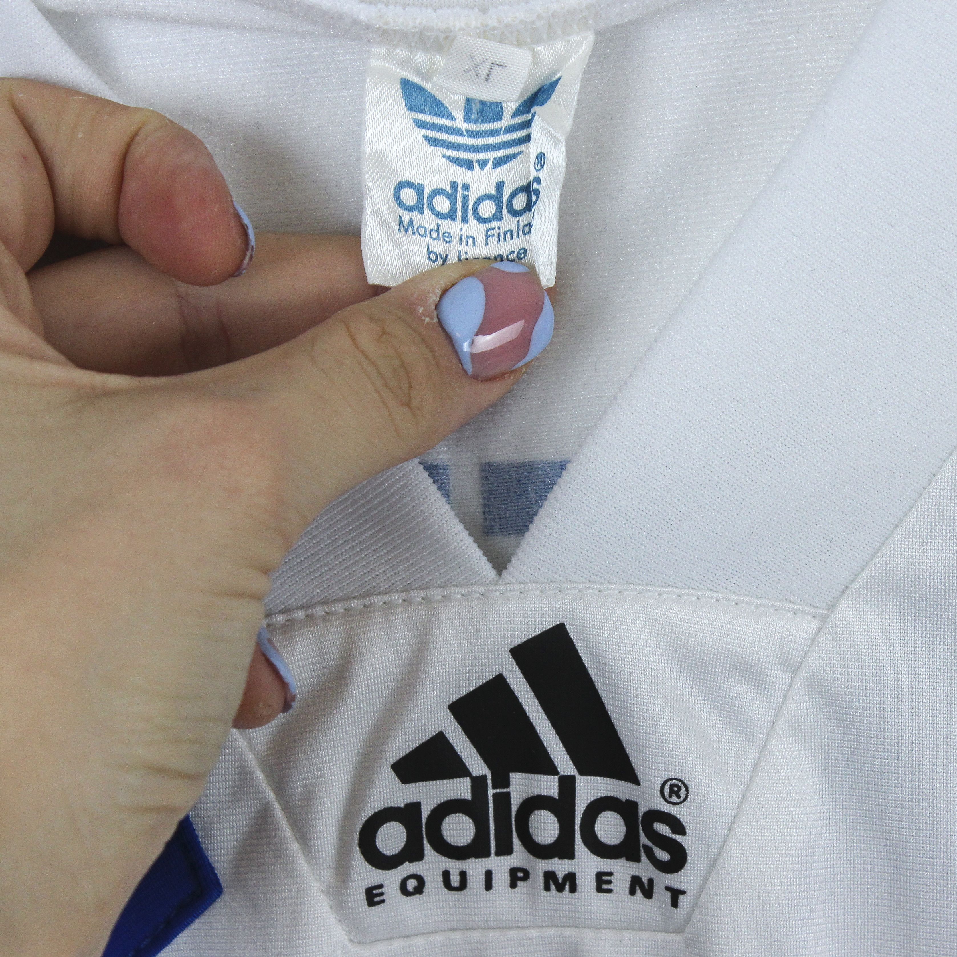 Adidas Finland Litmanen 1993 1995 Jersey Shirt Kit Suomi Finnish XL Size US XL / EU 56 / 4 - 7 Thumbnail