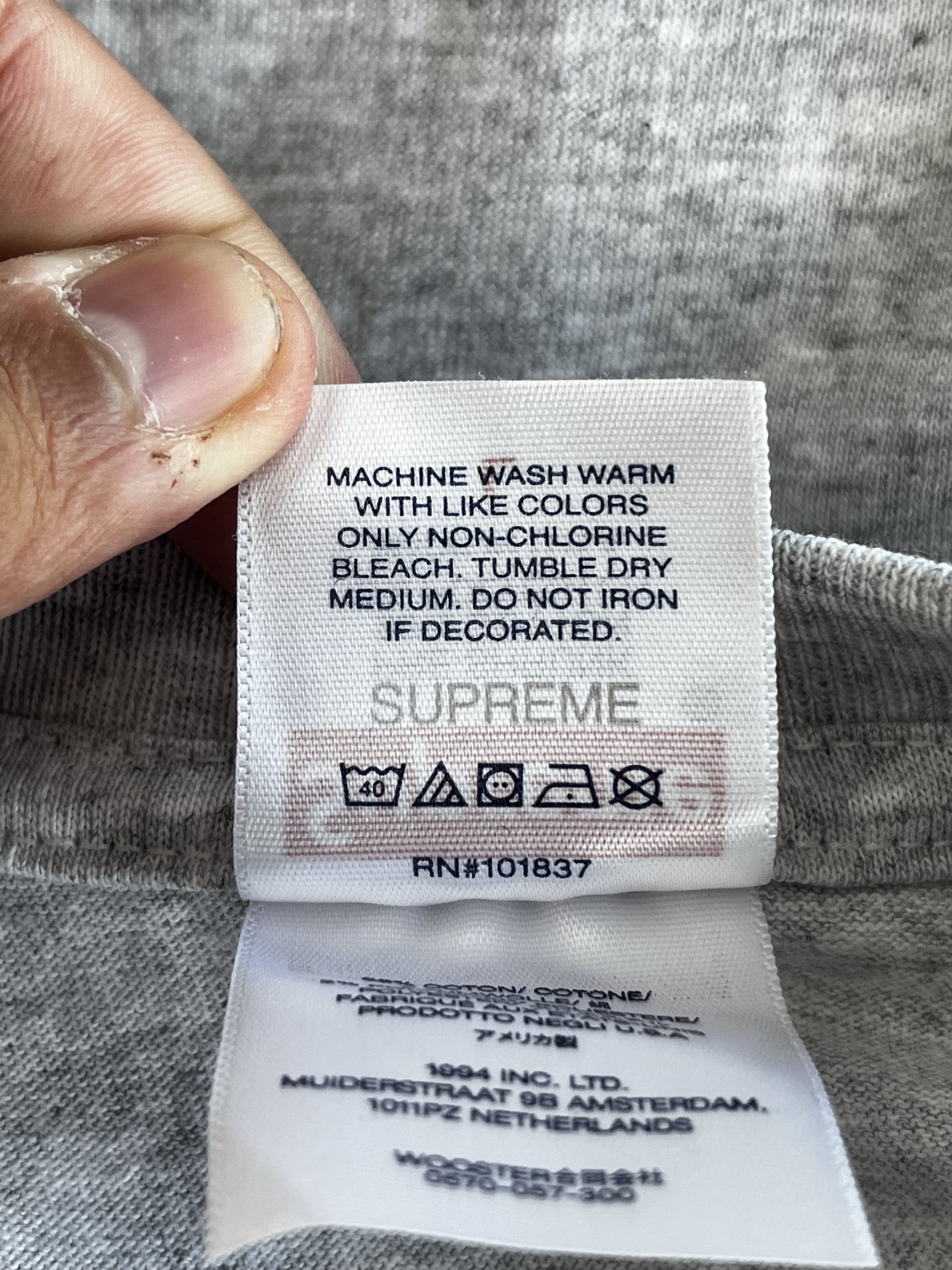 Supreme Supreme Box Logo Tee (FW23) Ash Grey Size US L / EU 52-54 / 3 - 5 Thumbnail
