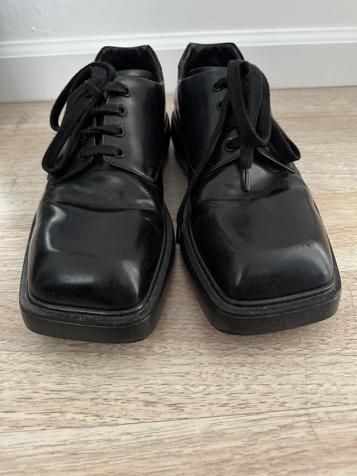 Prada Square-toe Derby Shoes