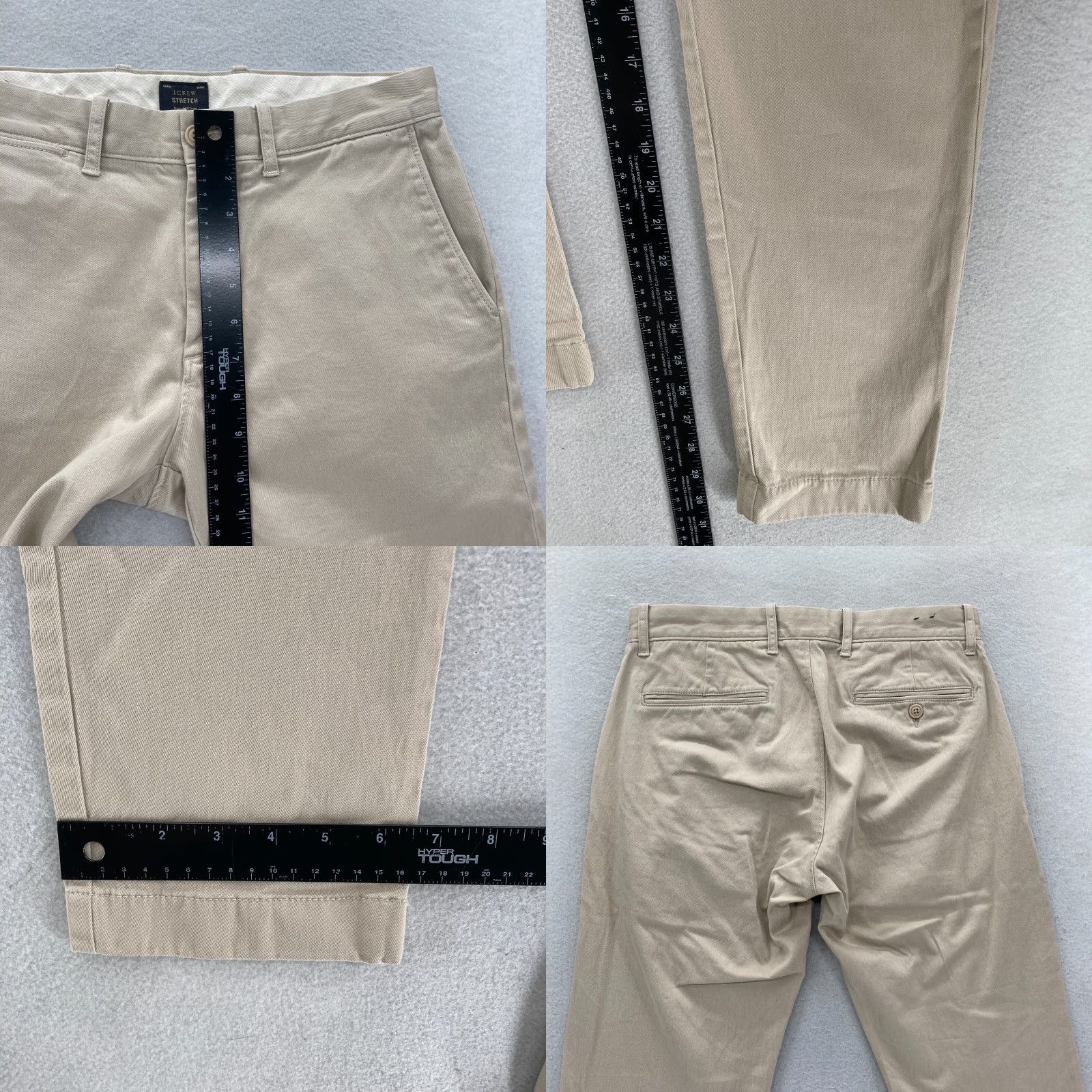 J.Crew J.Crew 484 Chino Pants Mens 30x32 Slim Straight Beige Stretch Preppy Travel Shirt? Size US 30 / EU 46 - 8 Thumbnail