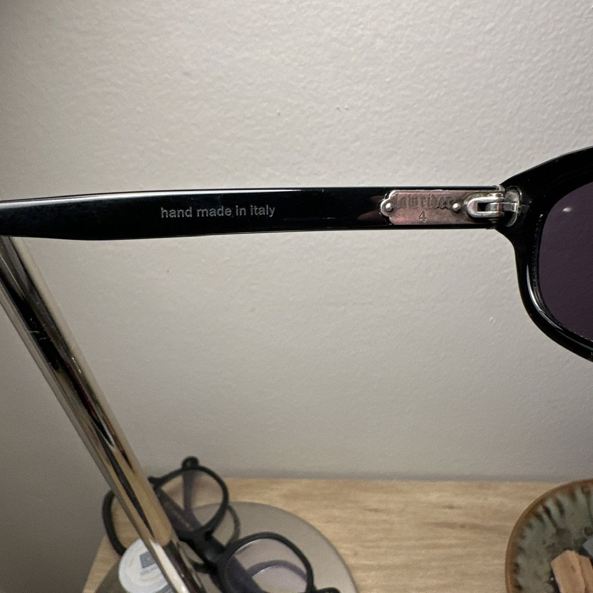 Chrome Hearts Chrome Hearts ‘Lowrider 4’ Black .925 Silver Oval Sunglasses Size ONE SIZE - 7 Thumbnail