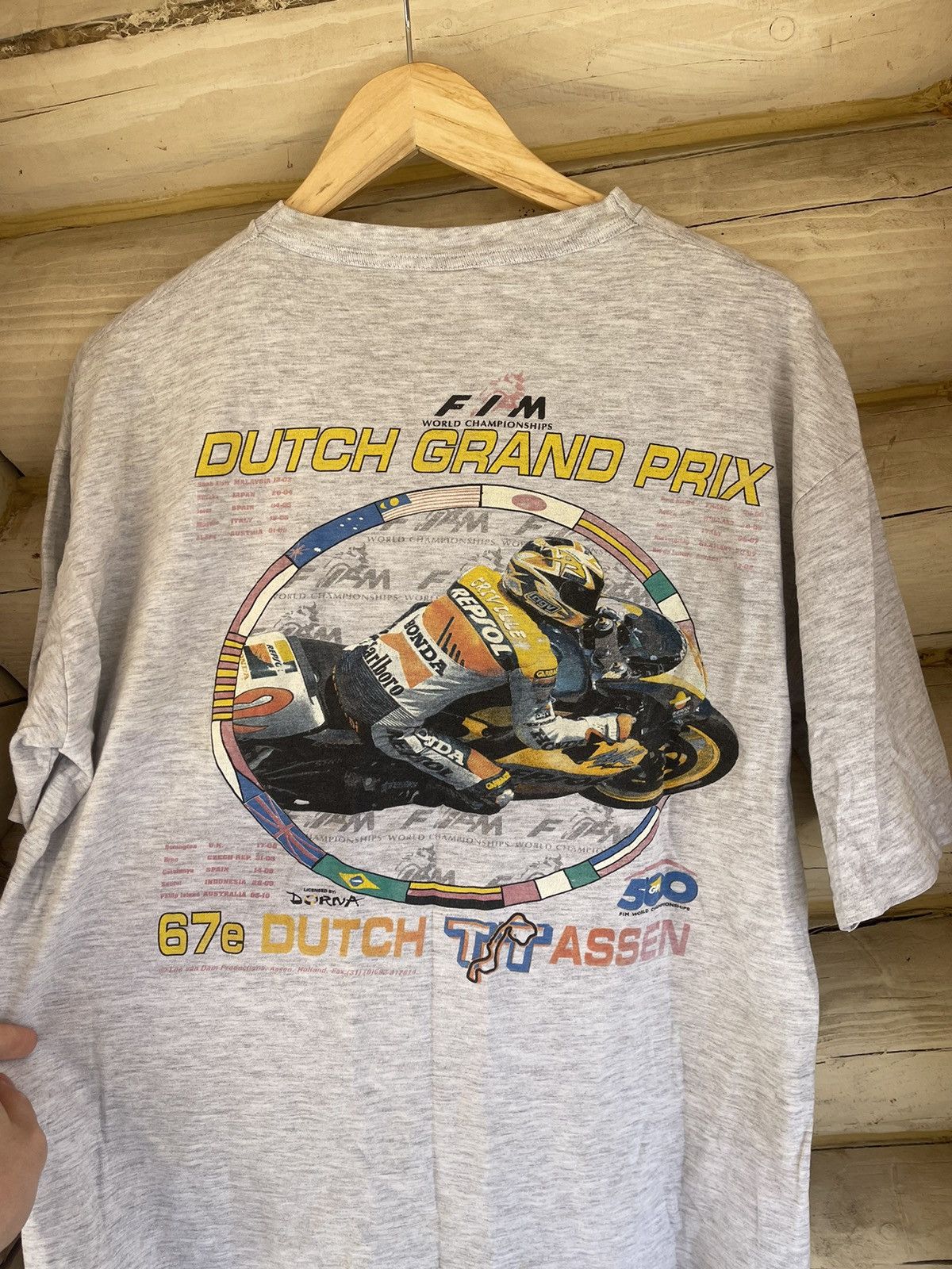 Vintage 1997 Moto TT Grand Prix Dutch World Championship Vintage tee Size US XL / EU 56 / 4 - 20 Thumbnail