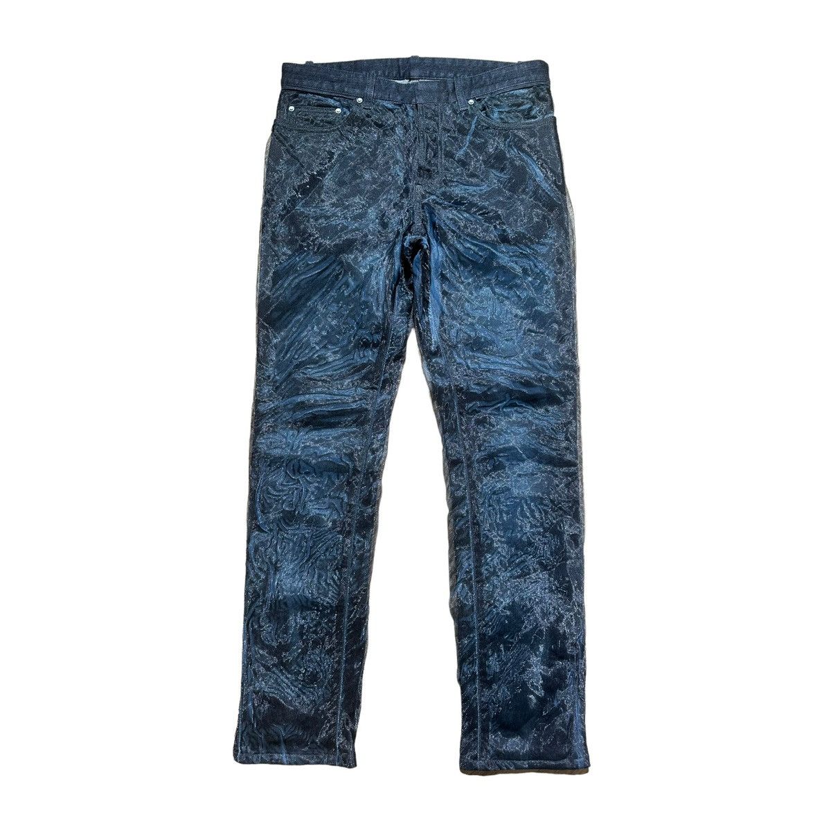 image of Balenciaga Layered Tulle Denim Nicolas Ghesquière in Navy, Men's (Size 30)