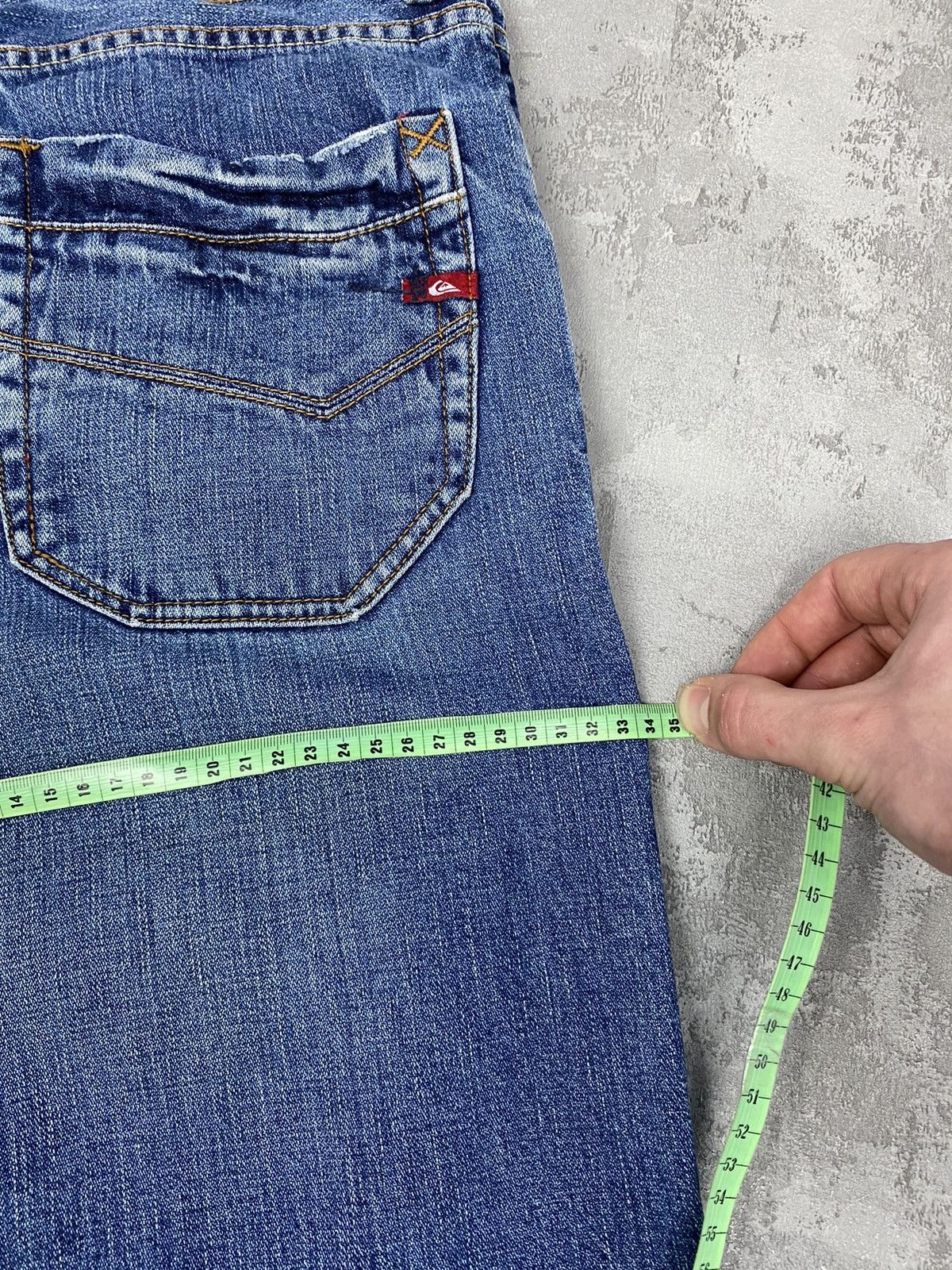 Quiksilver Quiksilver Relaxed Fit Distresed Denim quikjean skate Size US 33 - 17 Thumbnail