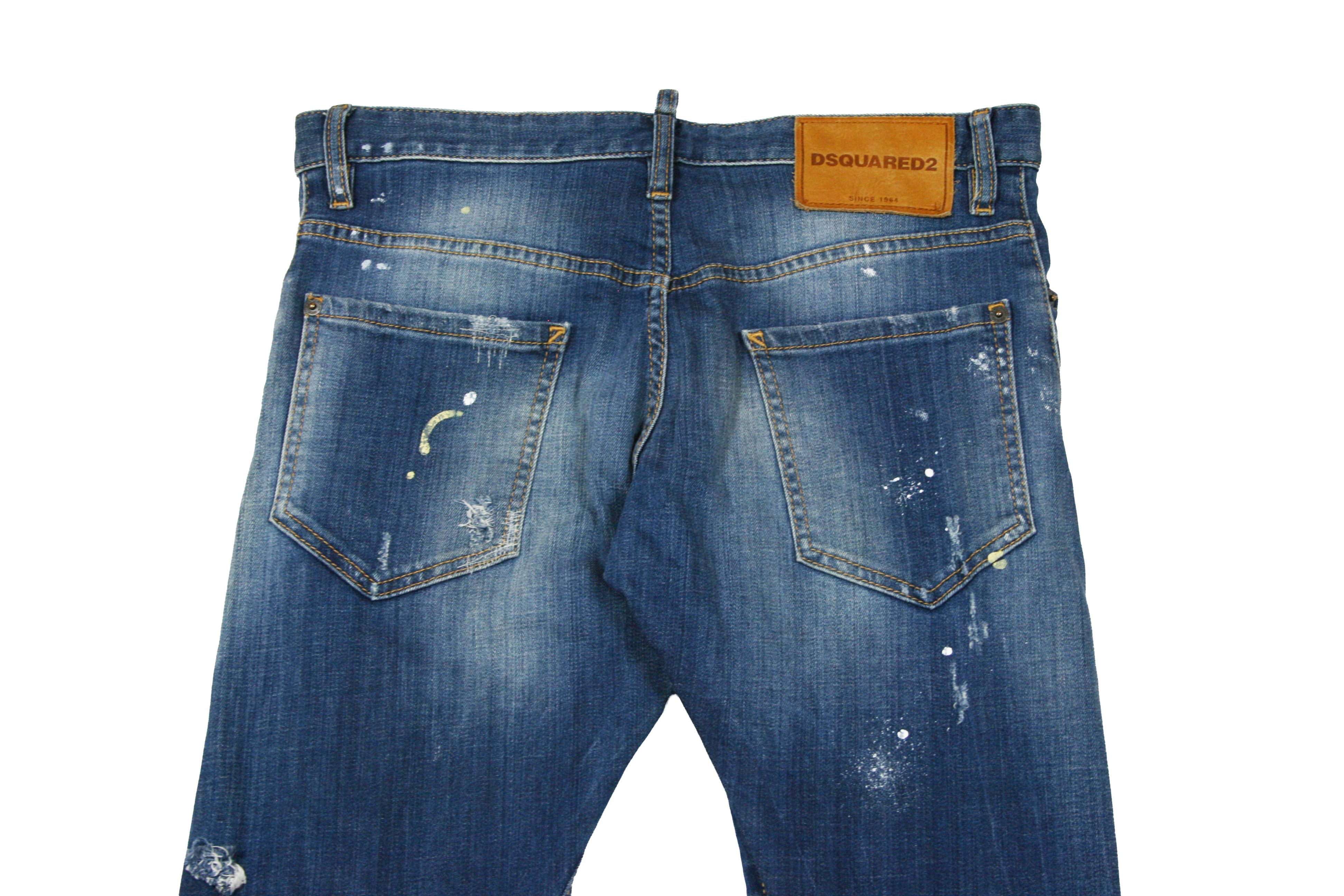 Dsquared2 Sexy Twist Painter Cropped Y2K Distressed Jeans Size US 30 / EU 46 - 5 Thumbnail