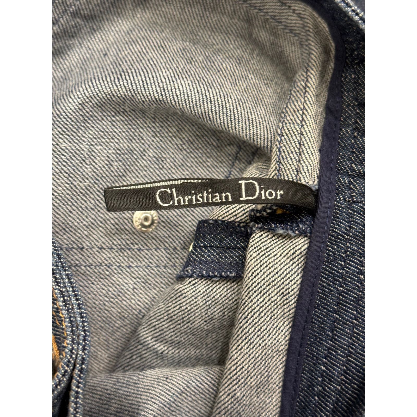 Dior 2000s Christian Dior by Galliano "D" back logo capri jeans Size US 28 / EU 44 - 7 Thumbnail