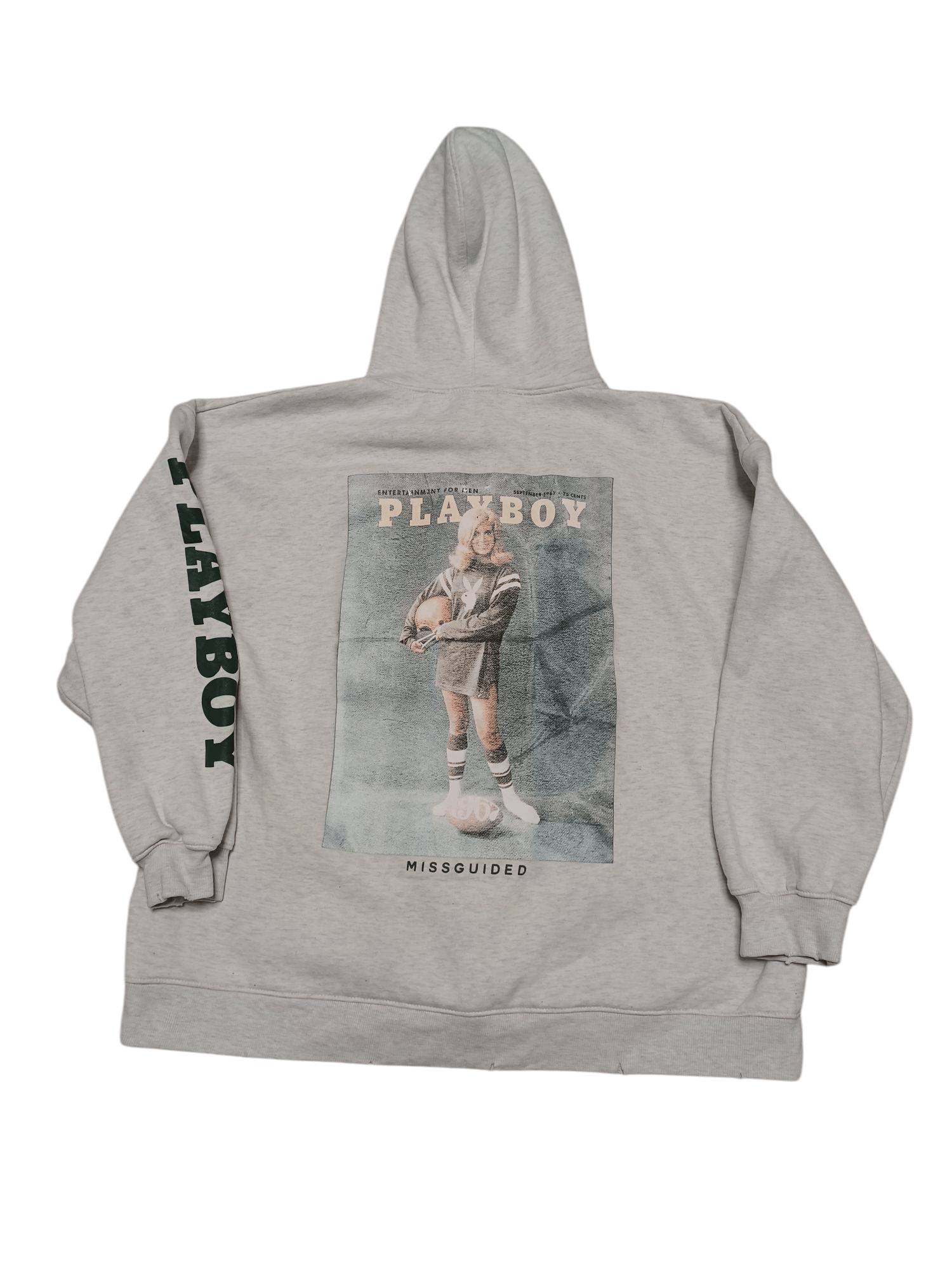 Playboy PLAYBOY X MISSGUIDED BIGLOGO BIG PRINT ZIP HOODIE Size US L / EU 52-54 / 3 - 3 Thumbnail