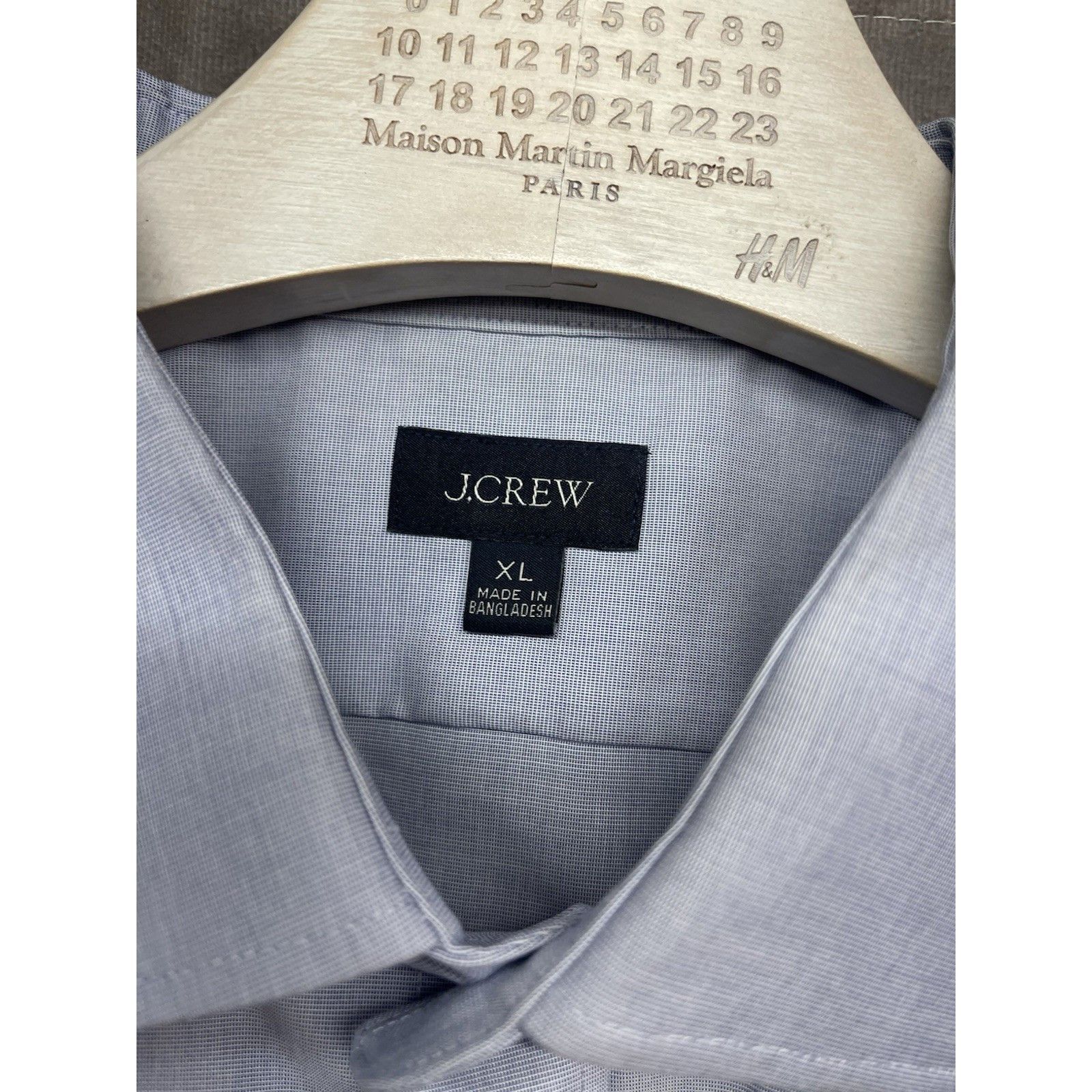 J.Crew J.Crew Men's Slim Fit Shirt Re-Imagined Blue 98% Cotton XL $ Size US XL / EU 56 / 4 - 4 Thumbnail
