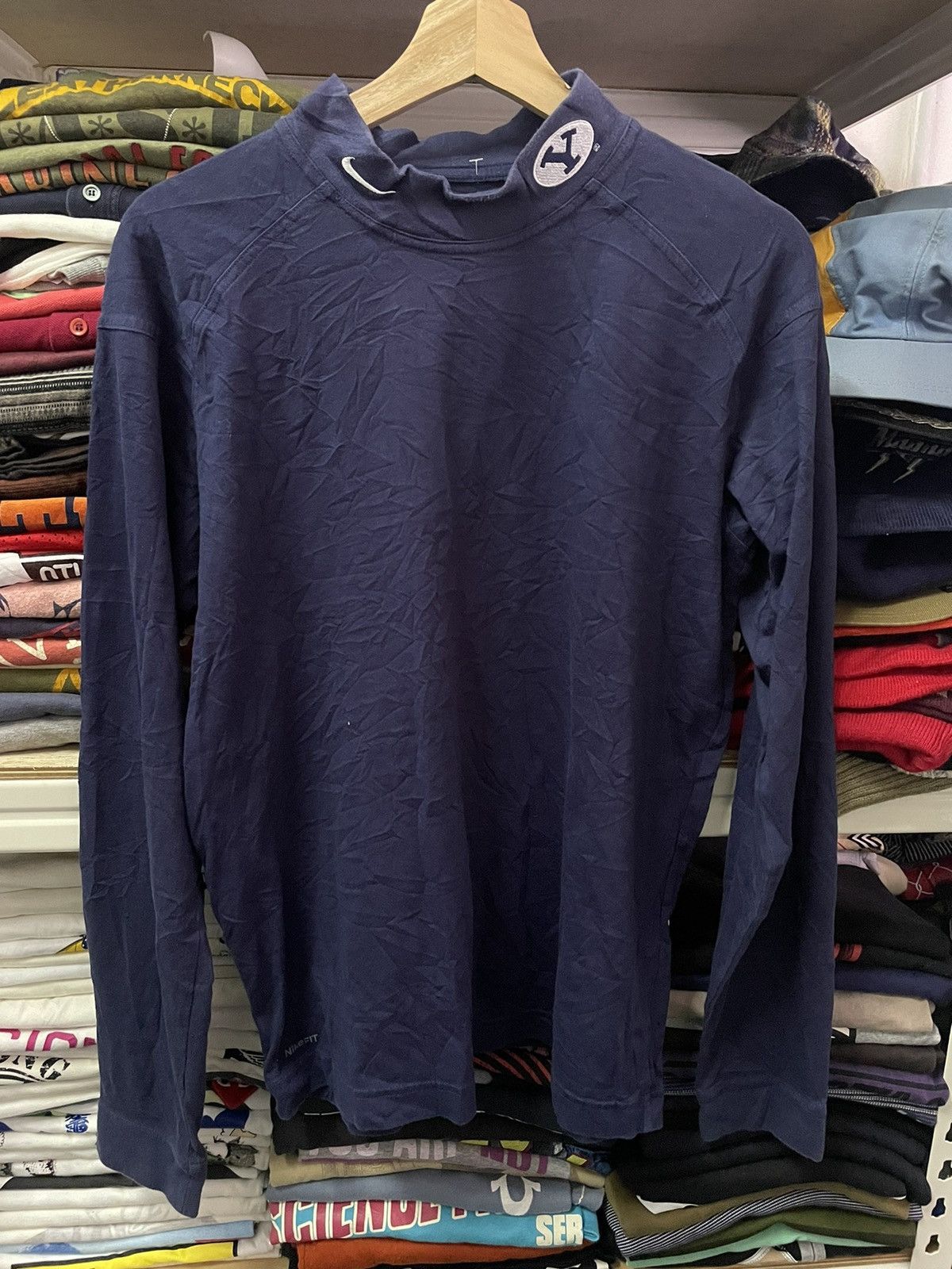 Nike Nike Yankees Turtle Neck Dri Fit Shirt Size US M / EU 48-50 / 2 - 1 Thumbnail