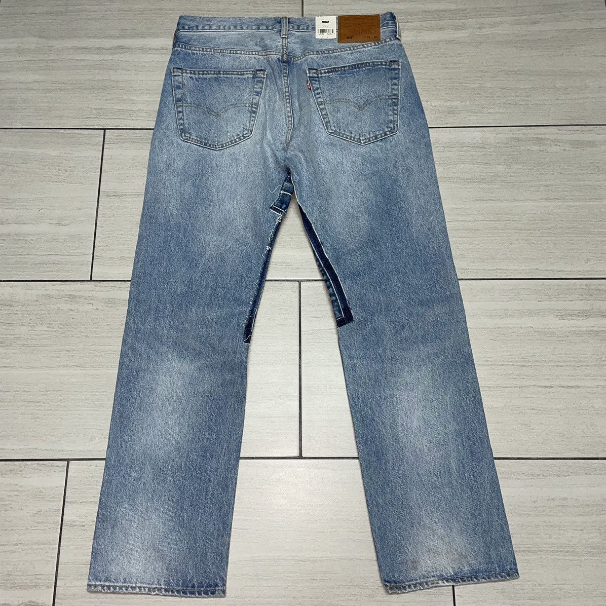 Levi's Levi’s 501 Patchwork Denim 33x30 Size US 33 - 4 Thumbnail