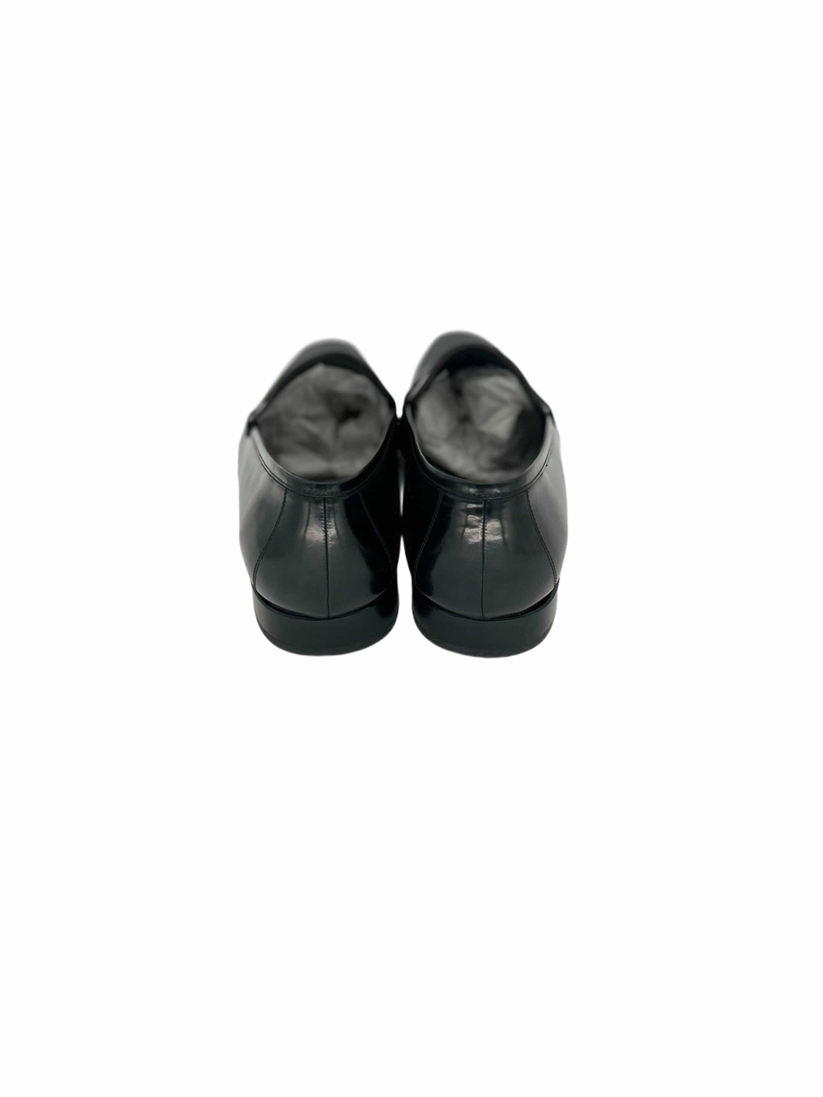 Lanvin Lanvin Black Hi-Shine Leather 'Penny' Loafer Size US 9 / EU 42 - 6 Thumbnail