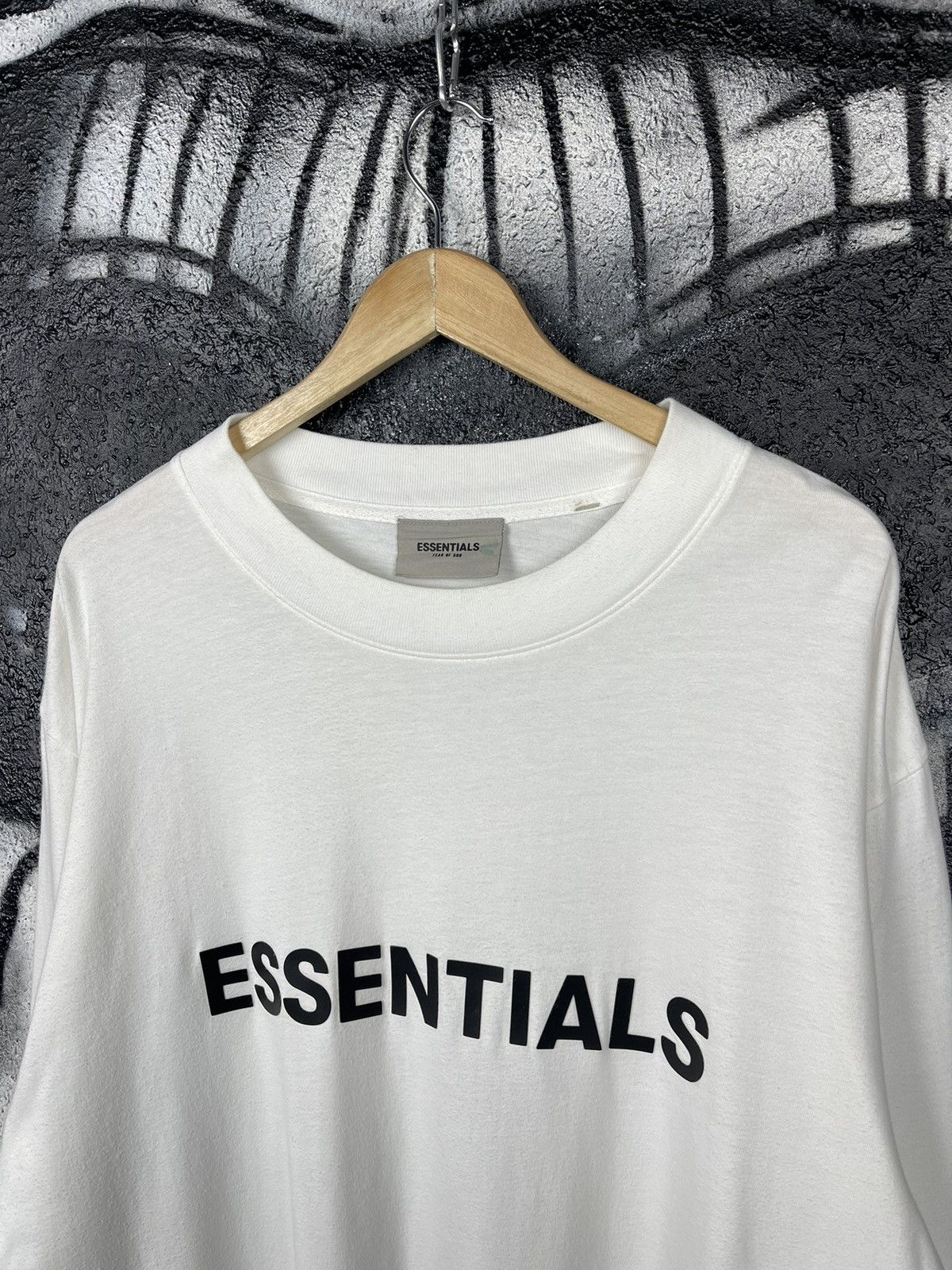 Essentials Essentials Fear Of God White Oversized Long Sleeve T-Shirt L Size US L / EU 52-54 / 3 - 3 Thumbnail