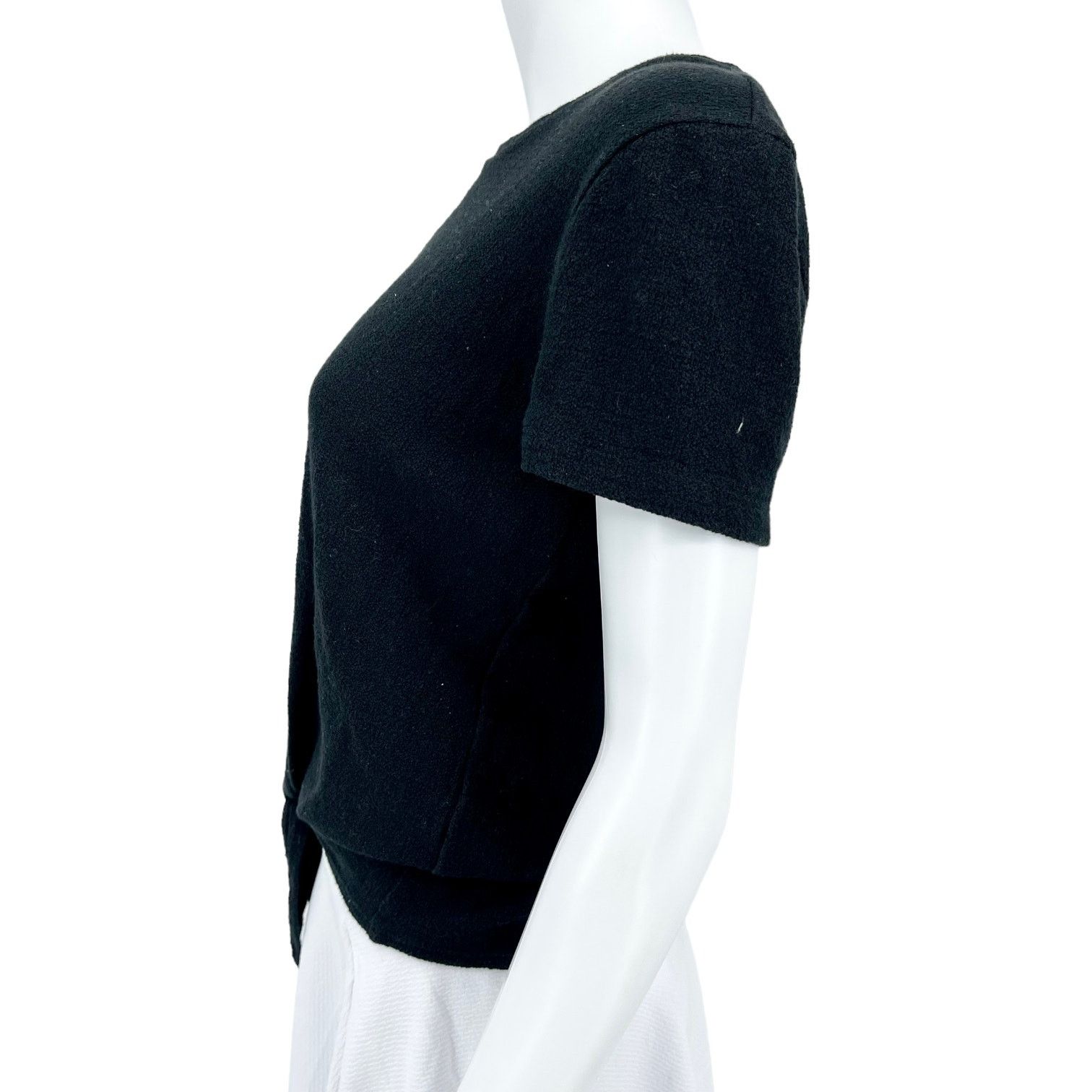 Madewell Madewell Crewneck Black Tie Front Women Size Small Top Size S / US 4 / IT 40 - 3 Thumbnail
