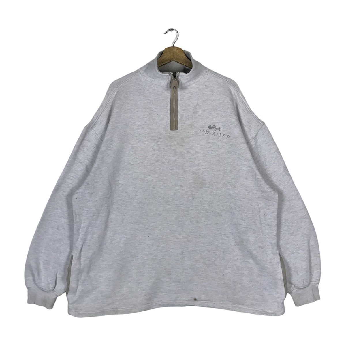 Vintage Vintage Vos Sports Quarter Zip Pullover Jumper Sweatshirt Size US XL / EU 56 / 4 - 1 Thumbnail