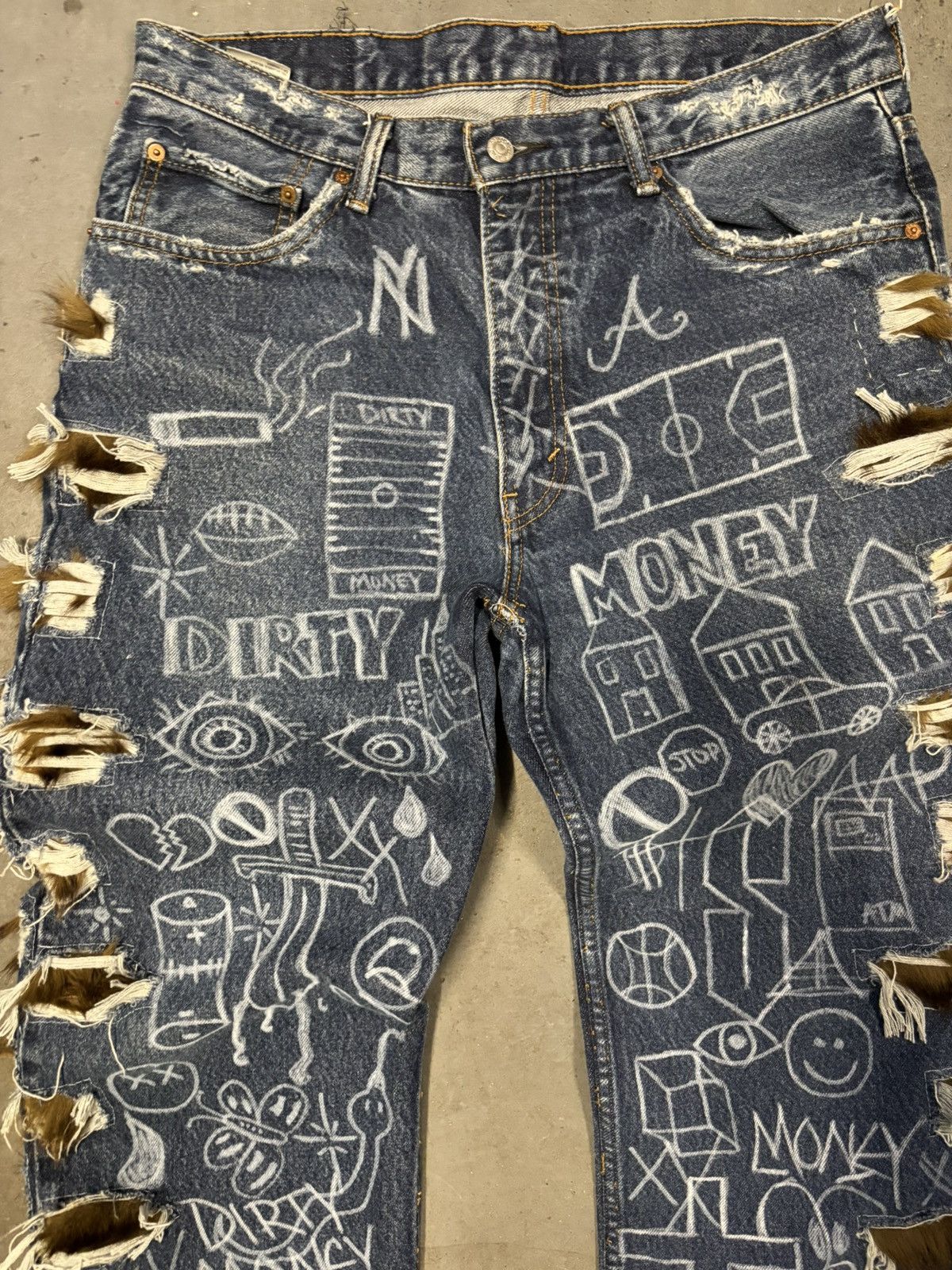 Levi's DirtyMoney x Levis Sketch Book Denim Size US 36 / EU 52 - 3 Thumbnail