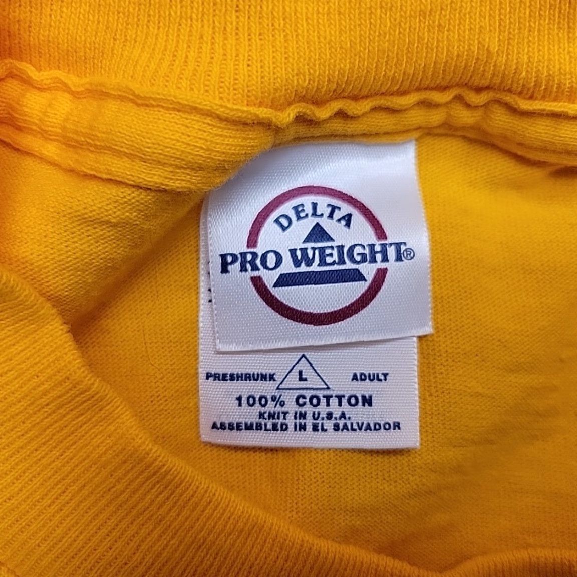 Delta VINTAGE DeWalt Tools Shirt Mens L Gold Pullover Crewneck Logo Graphic TEE Size US L / EU 52-54 / 3 - 3 Thumbnail