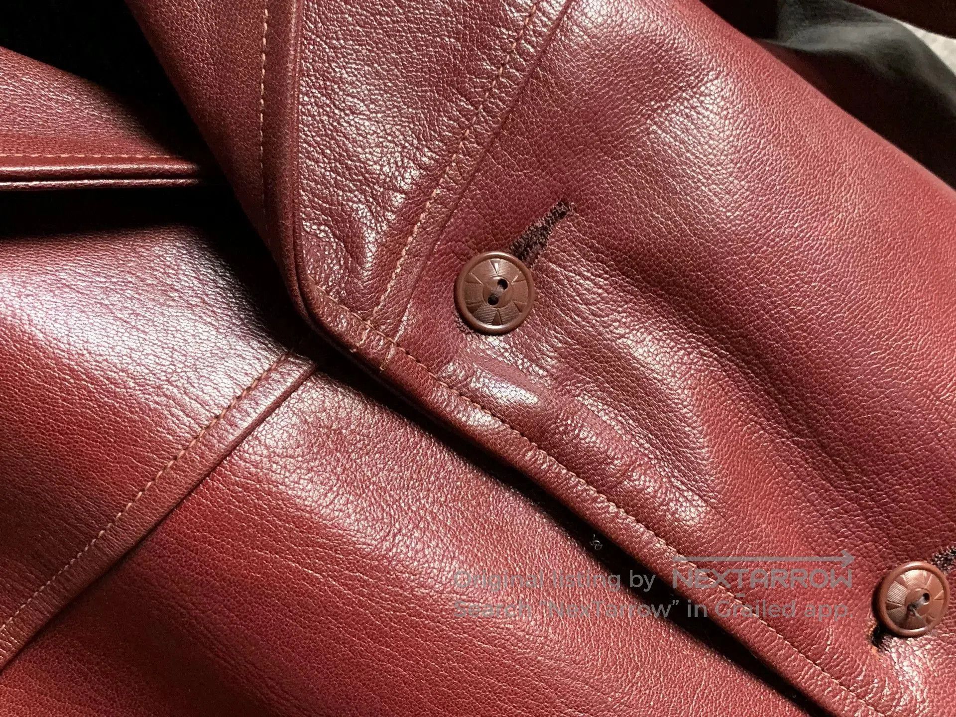 Freewheelers freewheelers burgundy leather jacket. Size US M / EU 48-50 / 2 - 5 Thumbnail