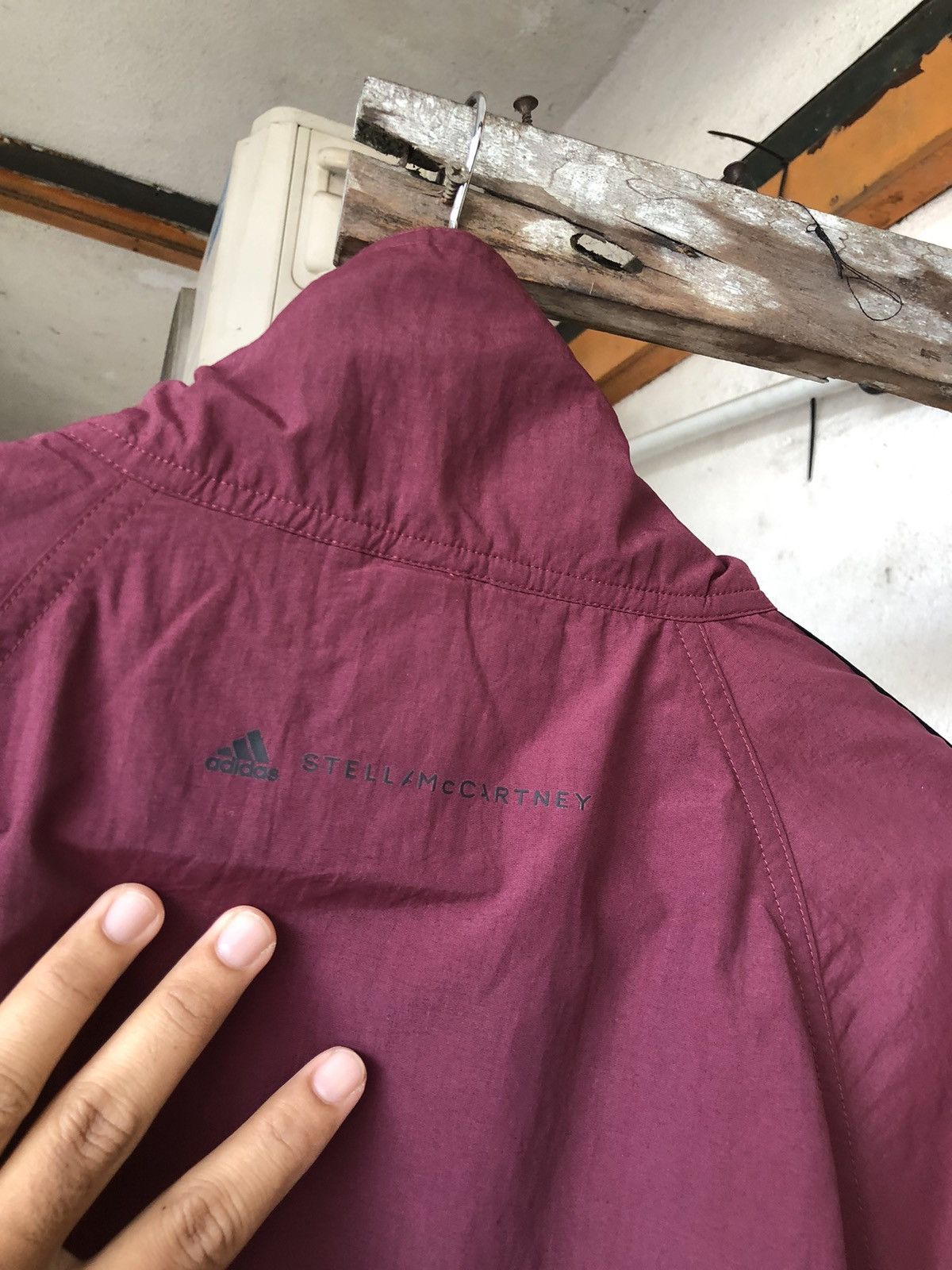 Adidas × Stella McCartney Rare❤️ Adidas x Stella McCartney Maroon Light Jacket Size S / US 4 / IT 40 - 5 Thumbnail