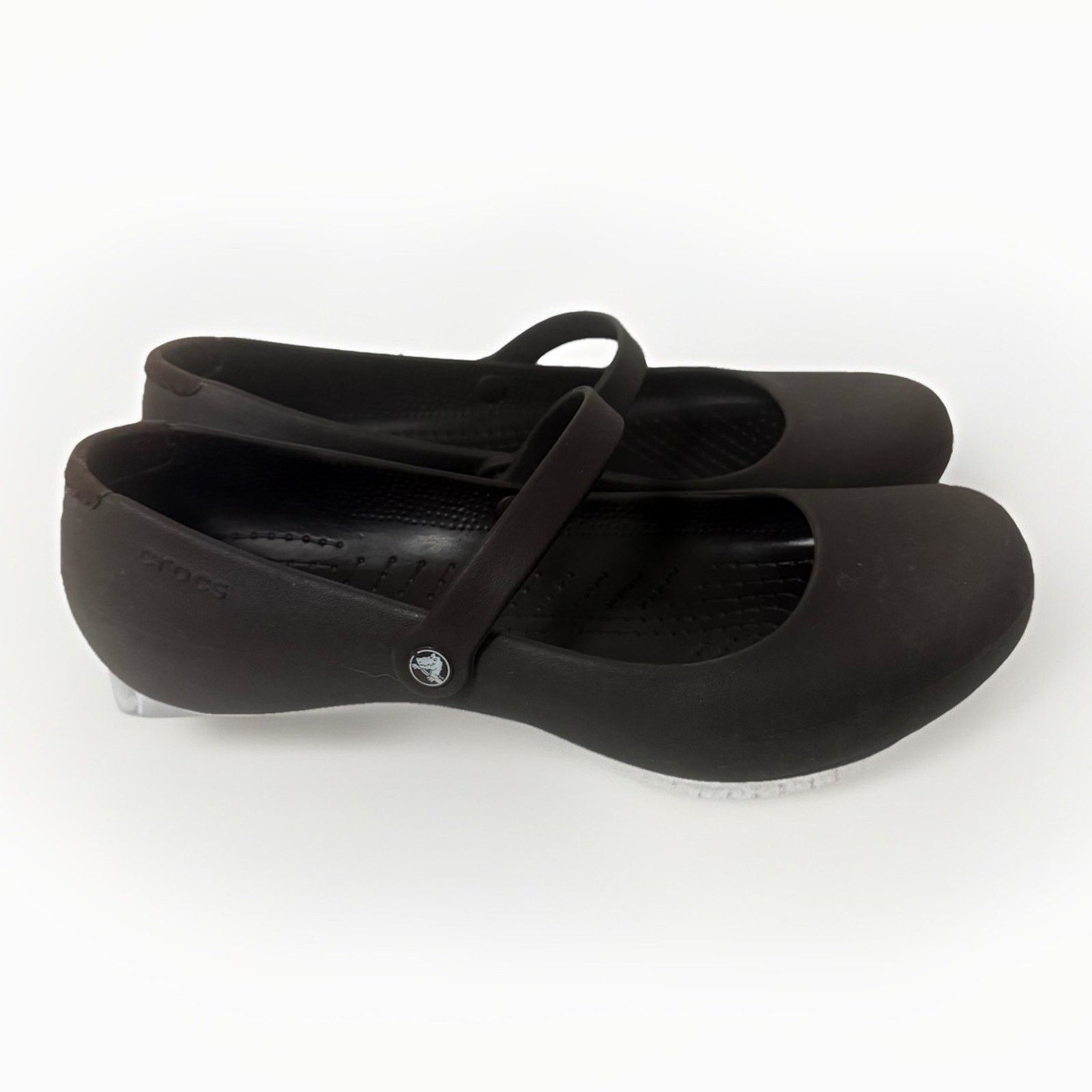 Crocs Crocs Maryjane’s Women’s 10 Brown Alice Work Ballet Comfort Size US 10 / IT 40 - 2 Thumbnail