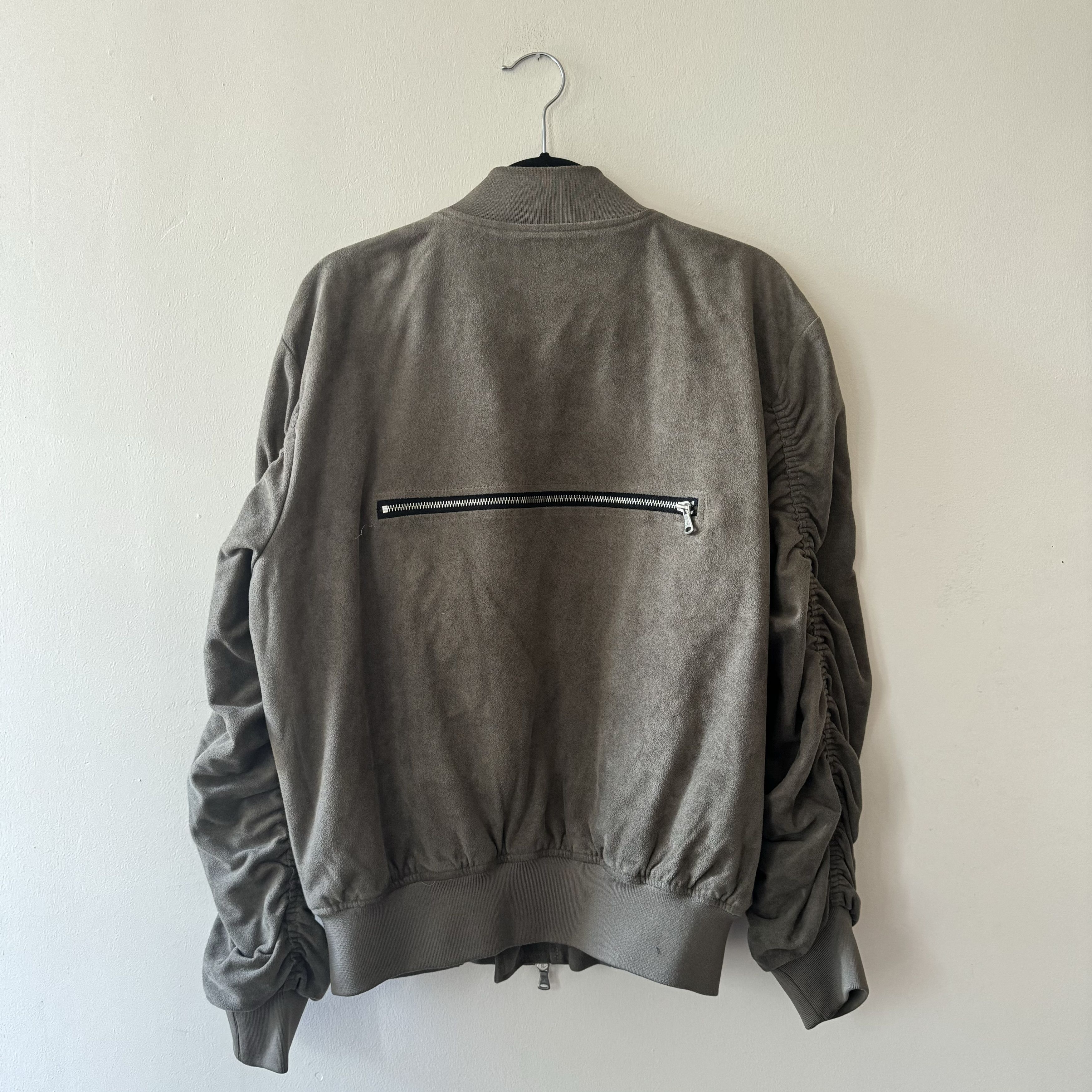Lifted Anchors Suede Bomber Jacket Crop Look Size US M / EU 48-50 / 2 - 2 Thumbnail