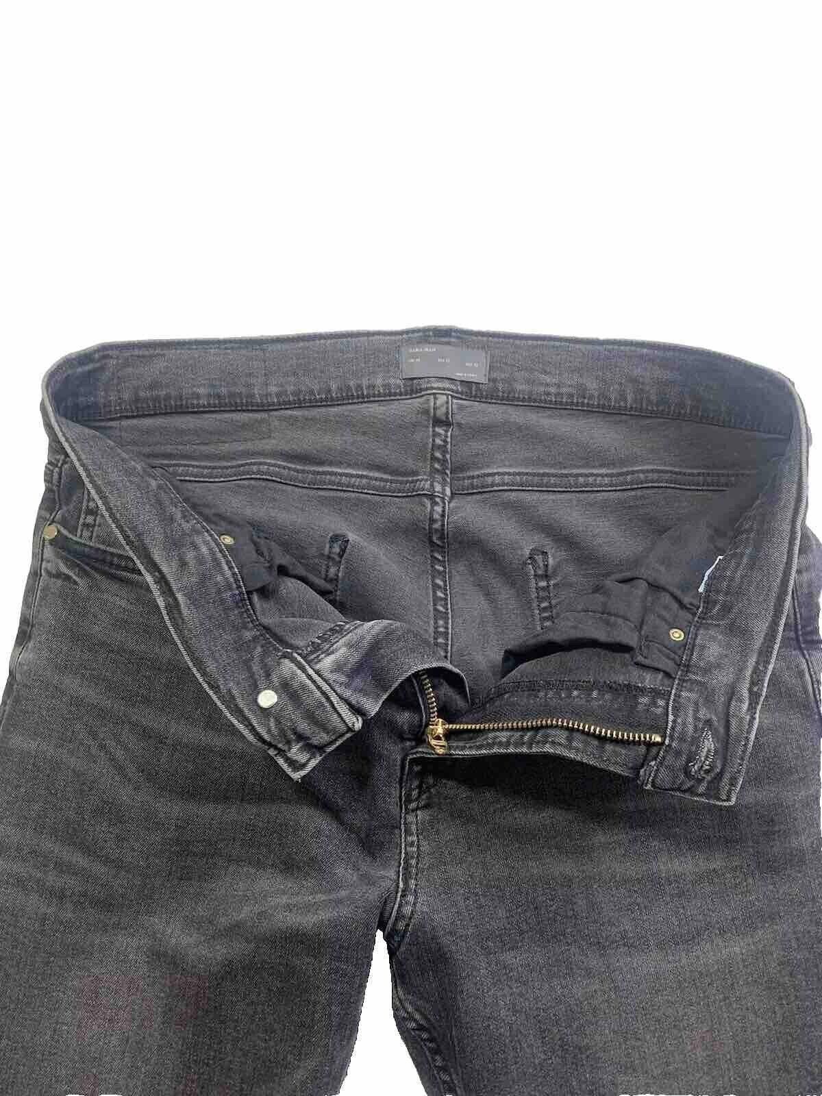 Zara Zara Jeans Men 32 Black Denim Medium Wash Pants Size US 32 / EU 48 - 4 Thumbnail