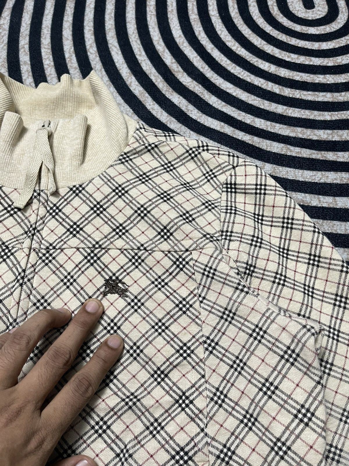 Burberry 🐐90s BURBERRY LONDON BLUE LABEL NOVACHECK SWEATER Size XS / US 0-2 / IT 36-38 - 6 Thumbnail