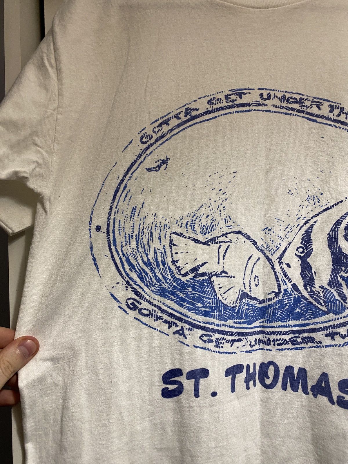 Vintage Vintage st. Thomas fish tee single stitch 90s Size US M / EU 48-50 / 2 - 3 Thumbnail