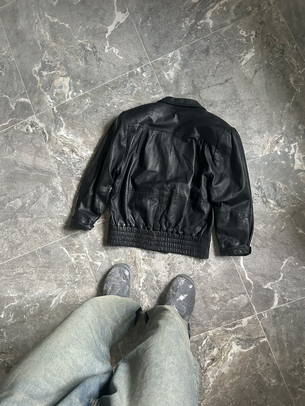 Vintage Y2K VINTAGE LEATHER JACKET SOLID STYLE Y2K WOMENS Size XS / US 0-2 / IT 36-38 - 11 Thumbnail