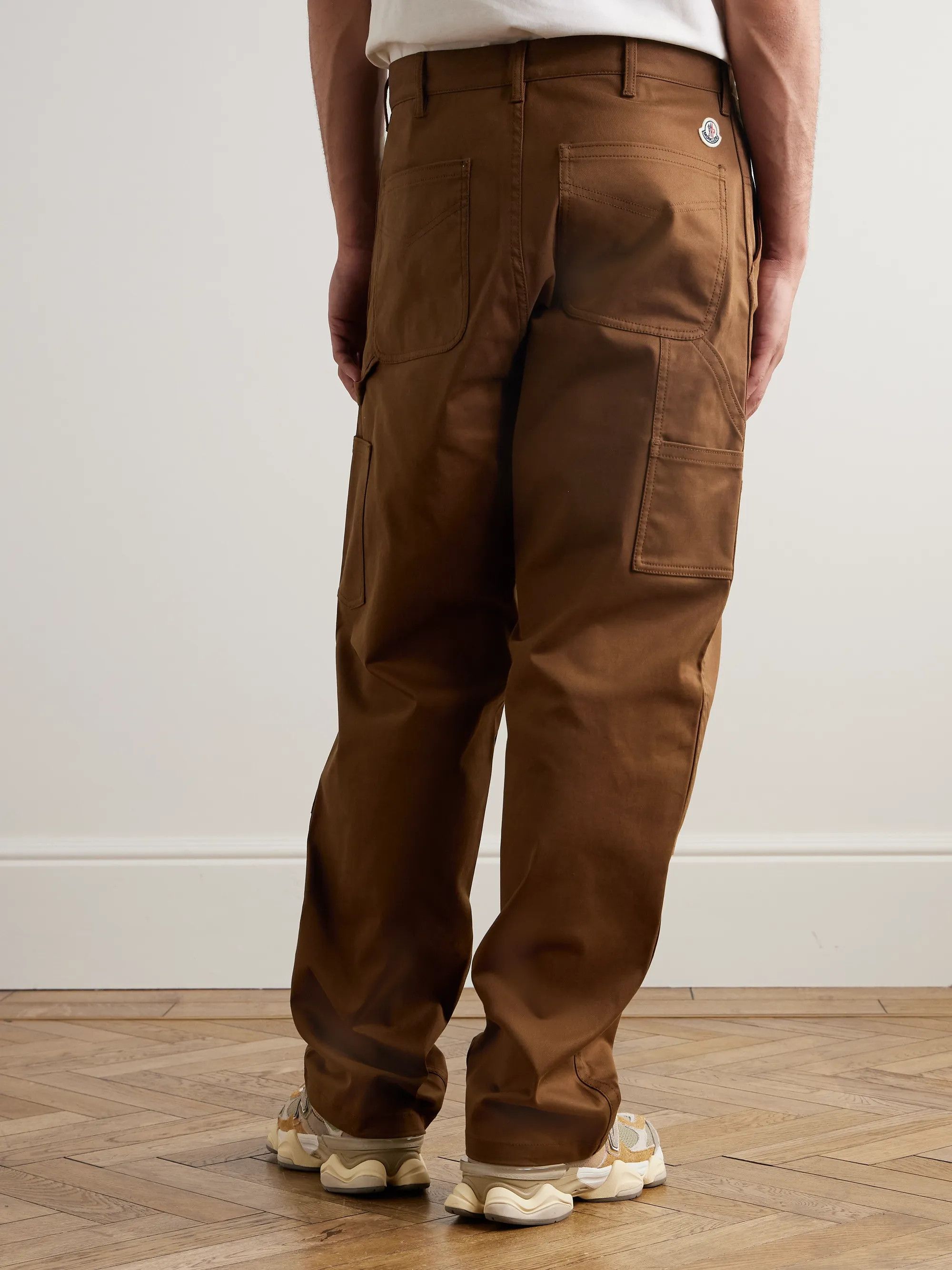 Moncler 48 M Moncler Straight Cotton Gabardine Trousers Brown Size US 32 / EU 48 - 6 Thumbnail