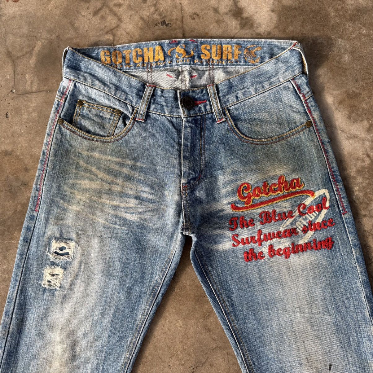 Gotcha W32x30 Vintage Gotcha Embroire Spell Out Denim Jean Size US 32 / EU 48 - 2 Thumbnail